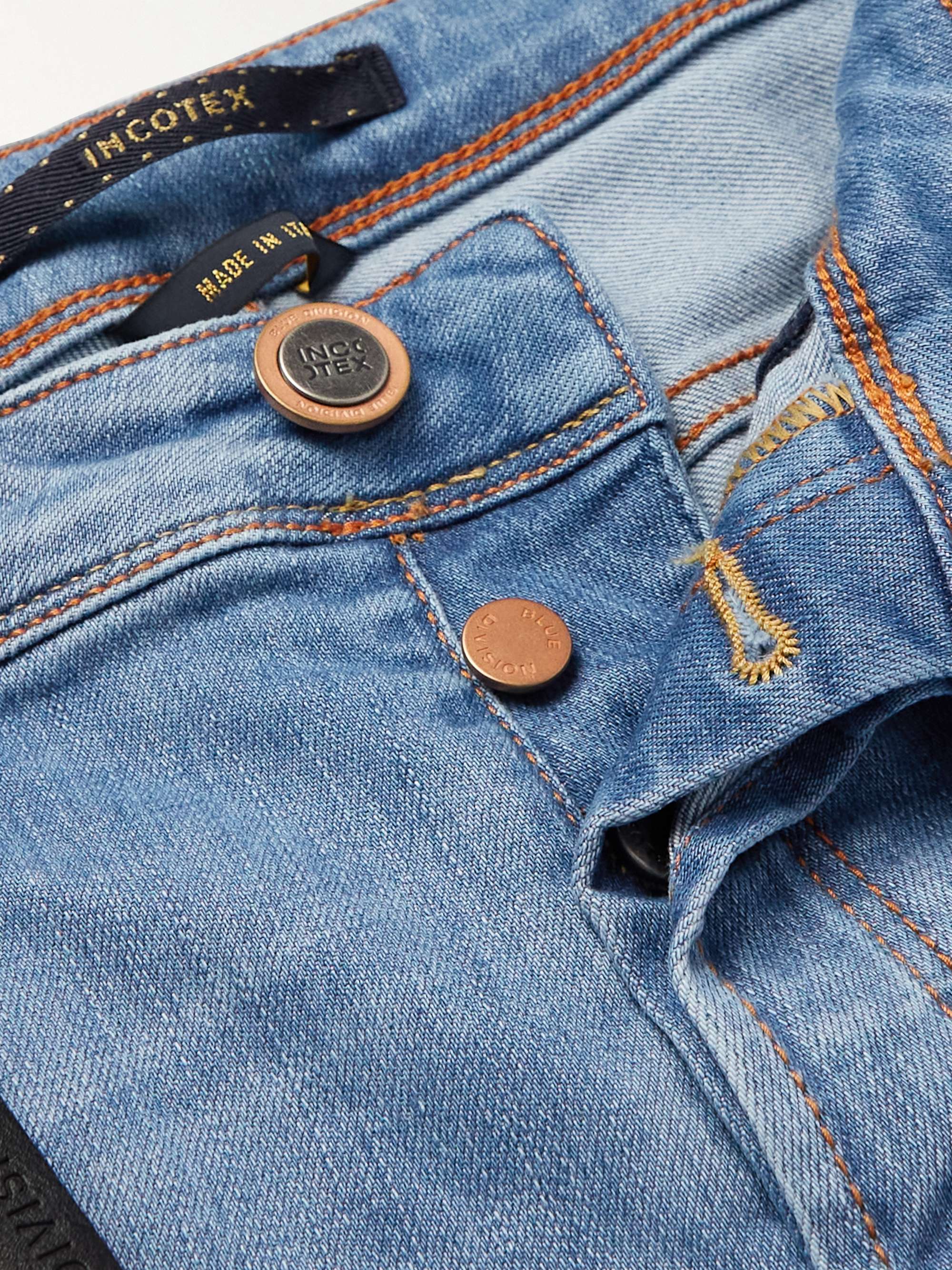 INCOTEX Slim-Fit Straight-Leg Jeans