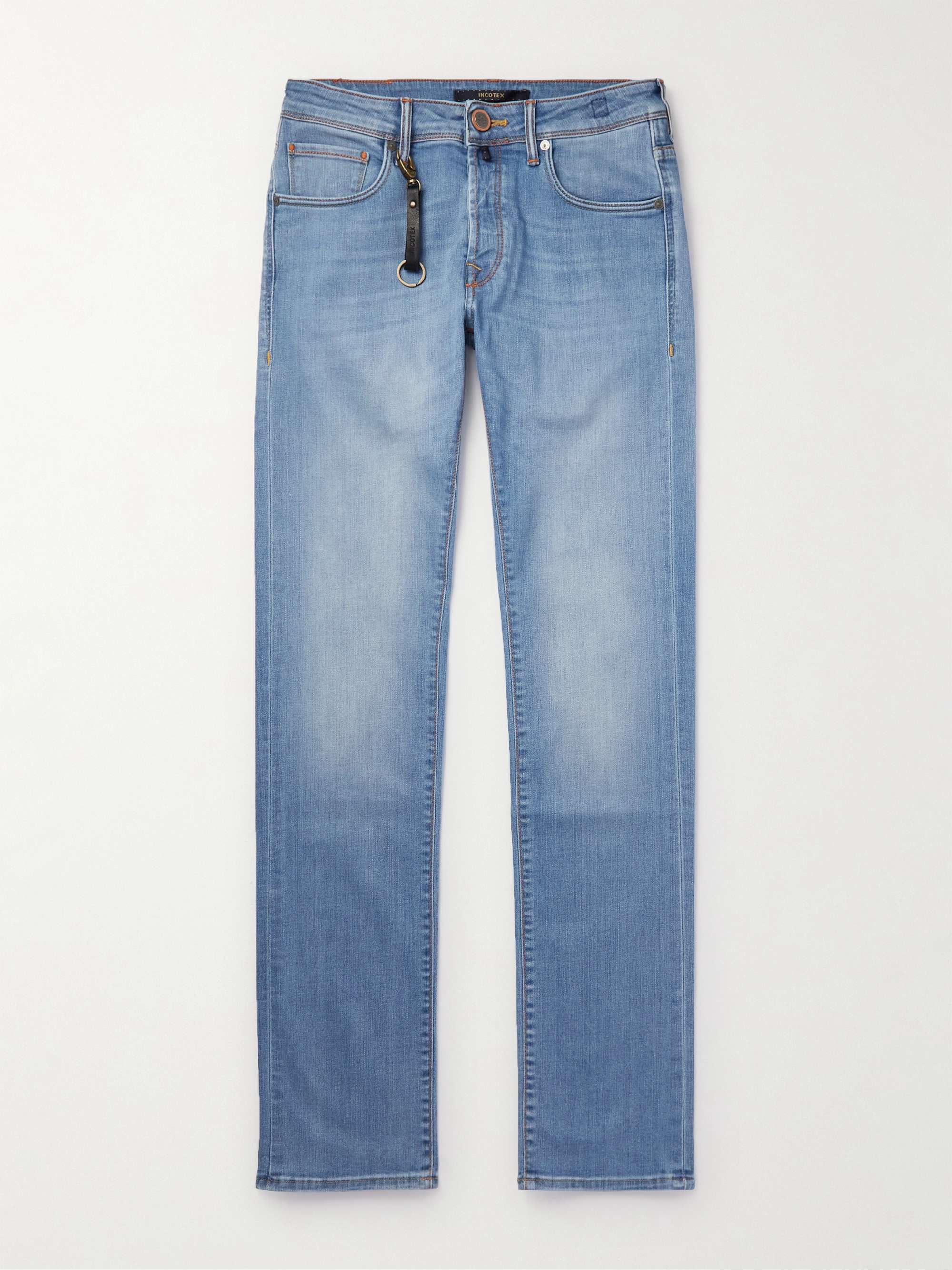 INCOTEX Slim-Fit Straight-Leg Jeans