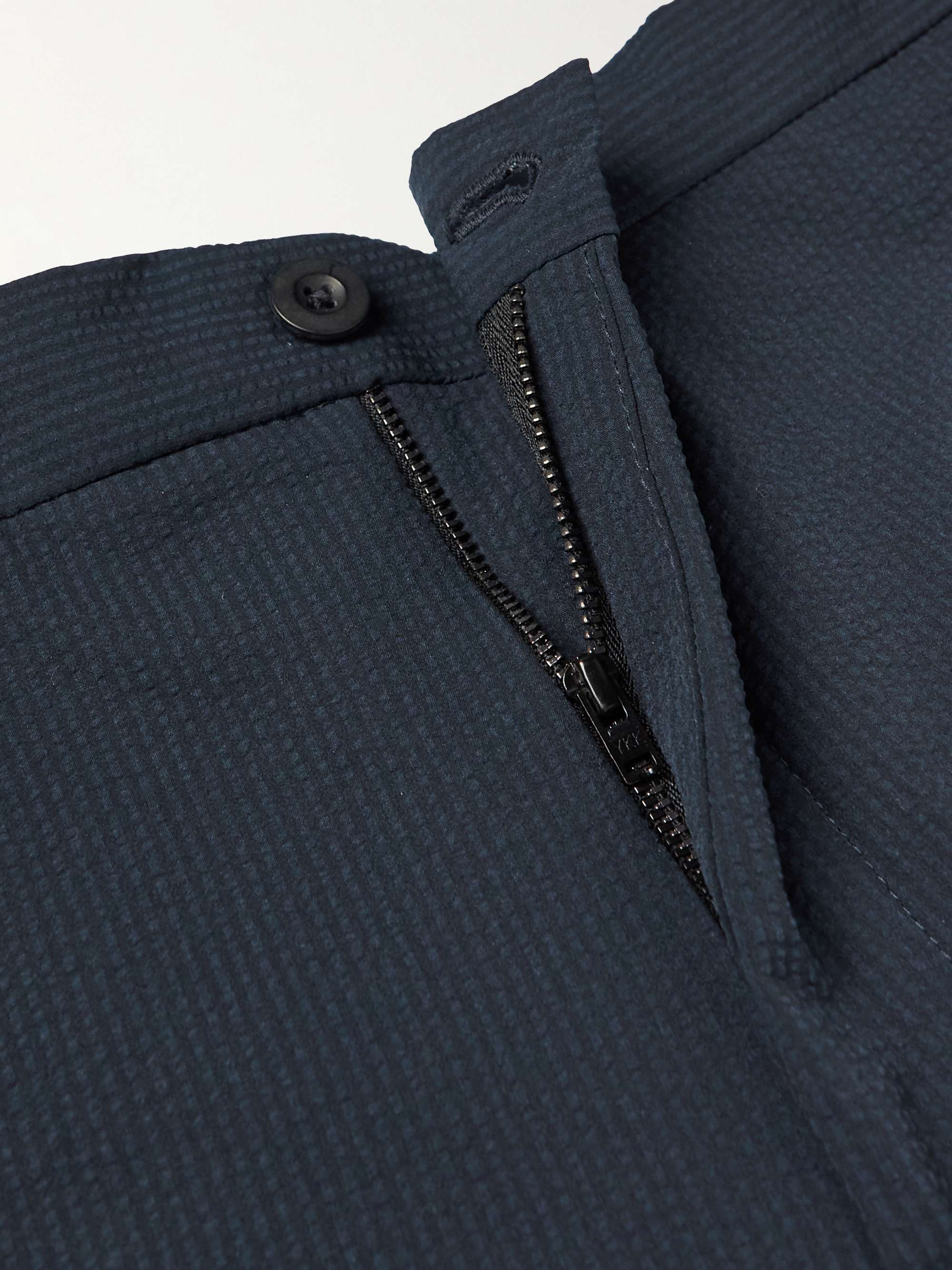 INCOTEX Teknosartorial Straight-Leg Seersucker Shorts