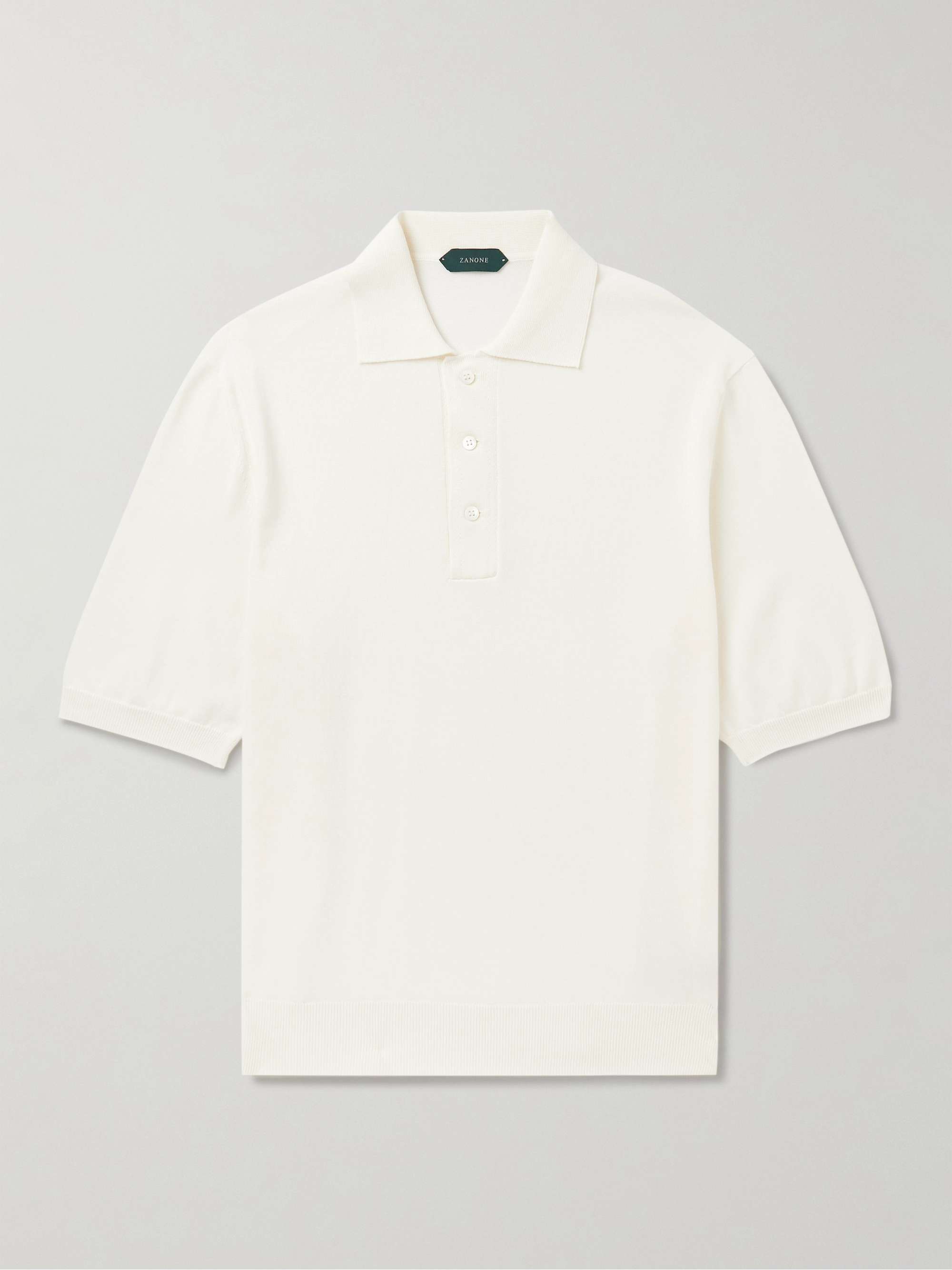 INCOTEX Cotton-Pique Polo Shirt