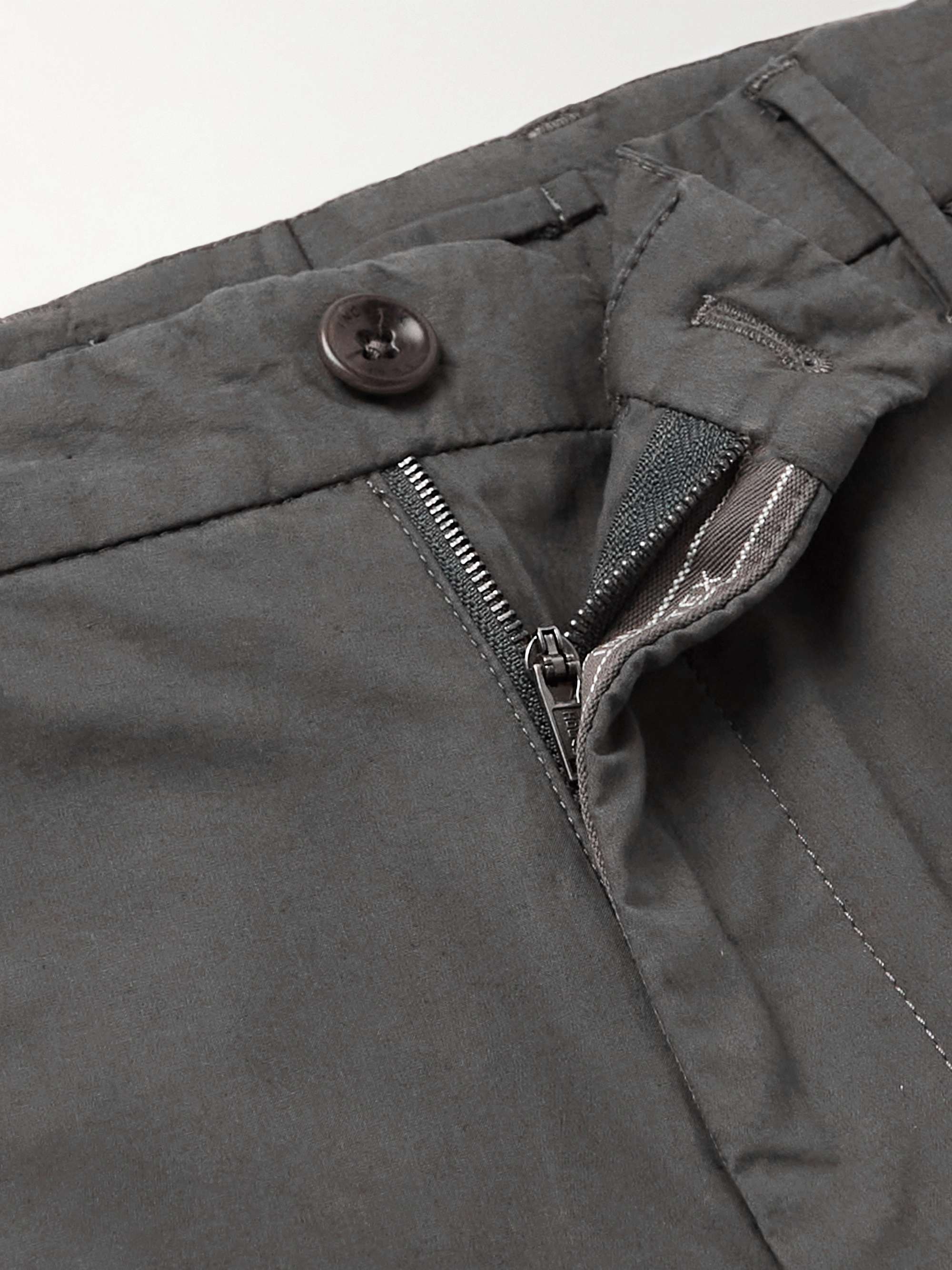 INCOTEX Bermuda slim-fit in popeline di cotone stretch
