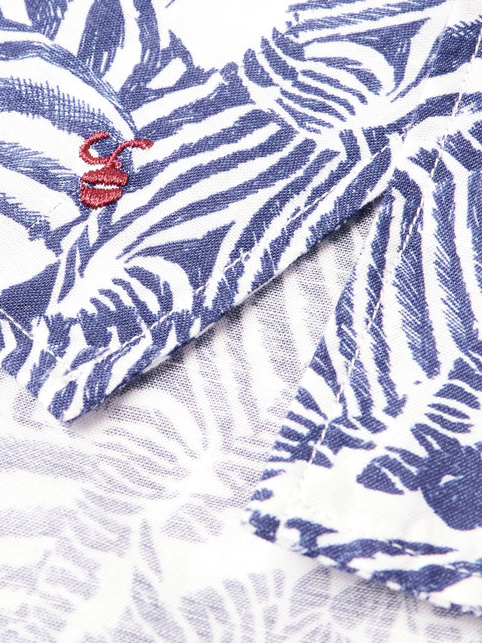 INCOTEX Glanshirt Printed Lyocell, Cotton and Linen-Blend Shirt
