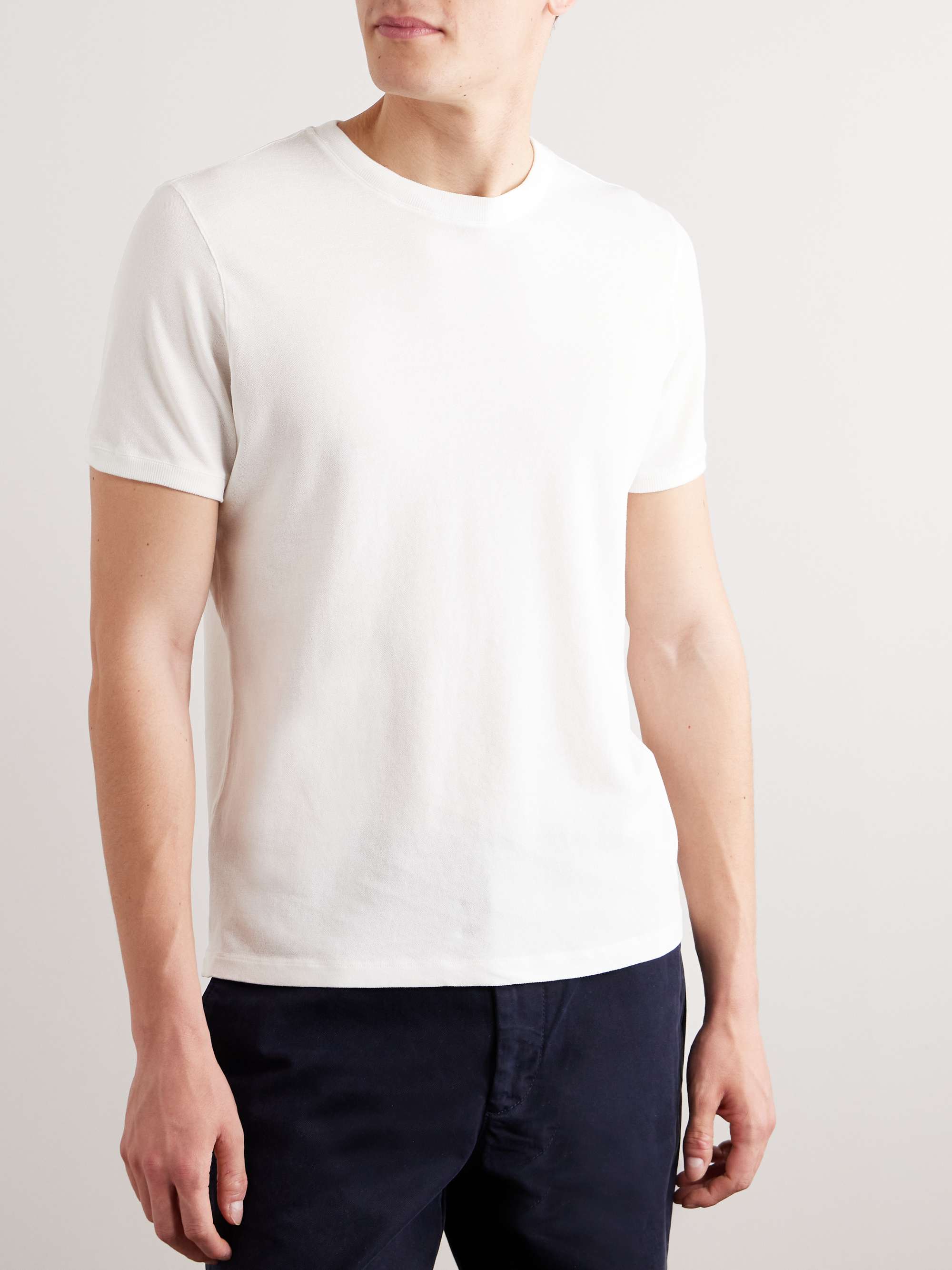 INCOTEX Zanone Slim-Fit IceCotton-Piqué T-Shirt