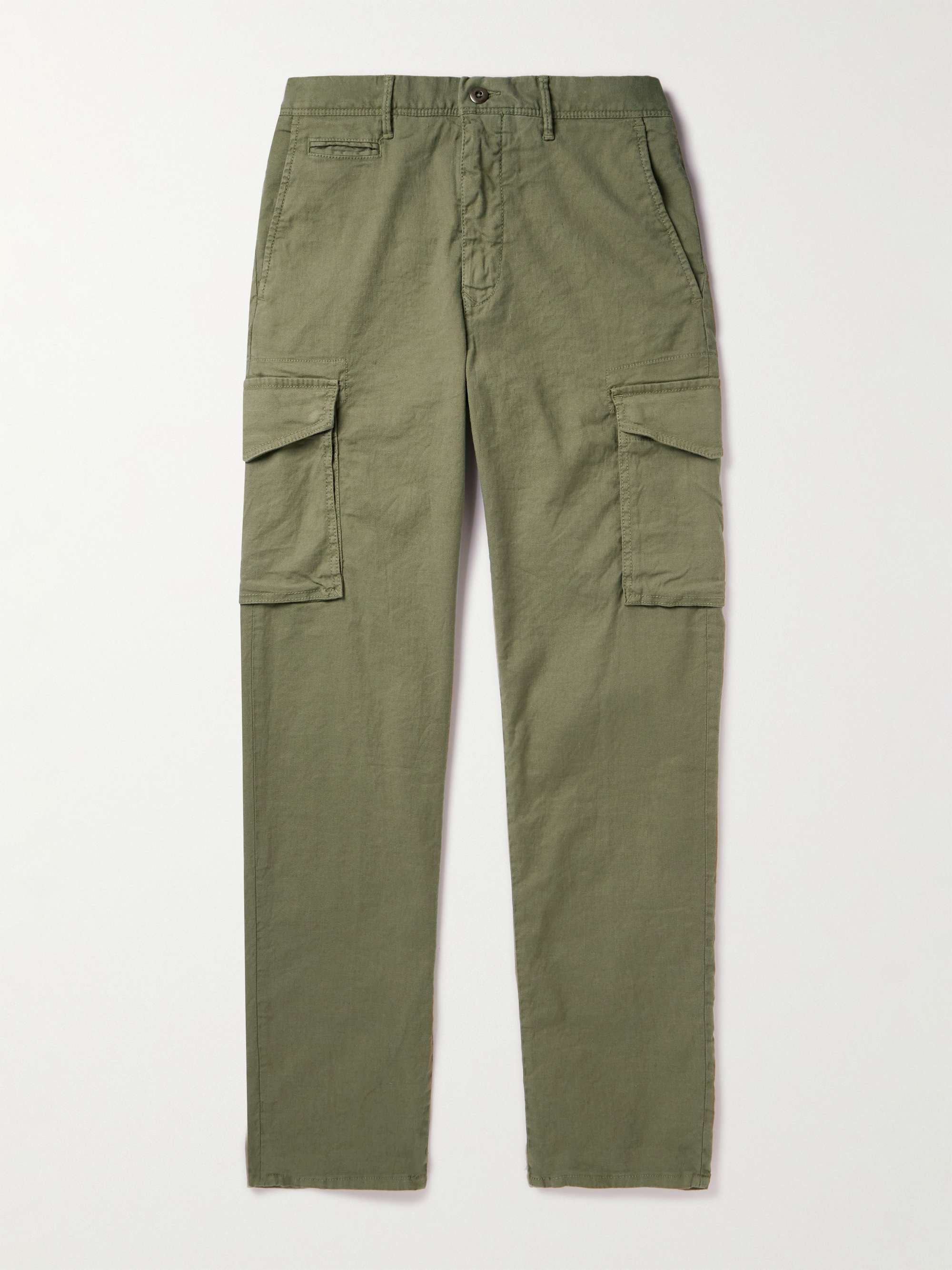 INCOTEX Straight-Leg Linen-Blend Cargo Trousers for Men | MR PORTER