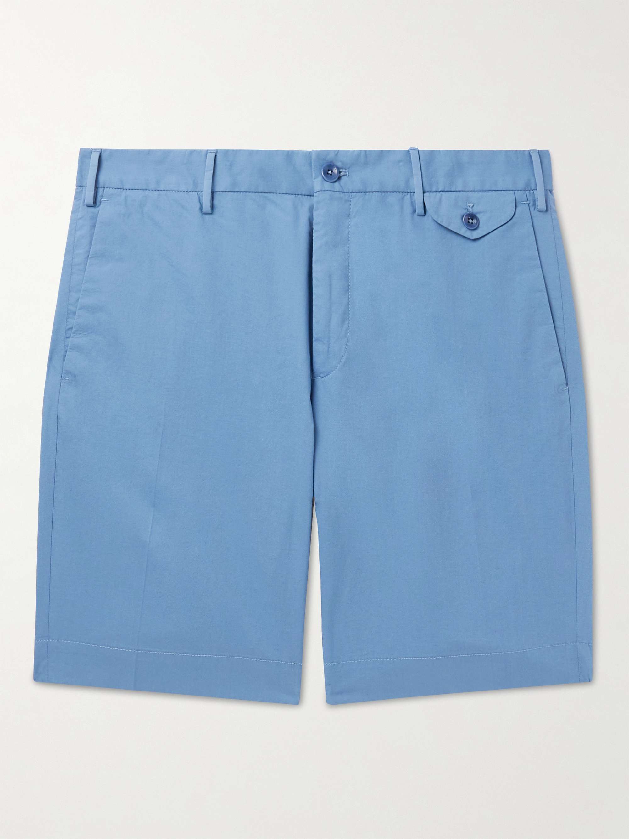 INCOTEX Slim-Fit Stretch-Cotton Poplin Bermuda Shorts for Men | MR PORTER