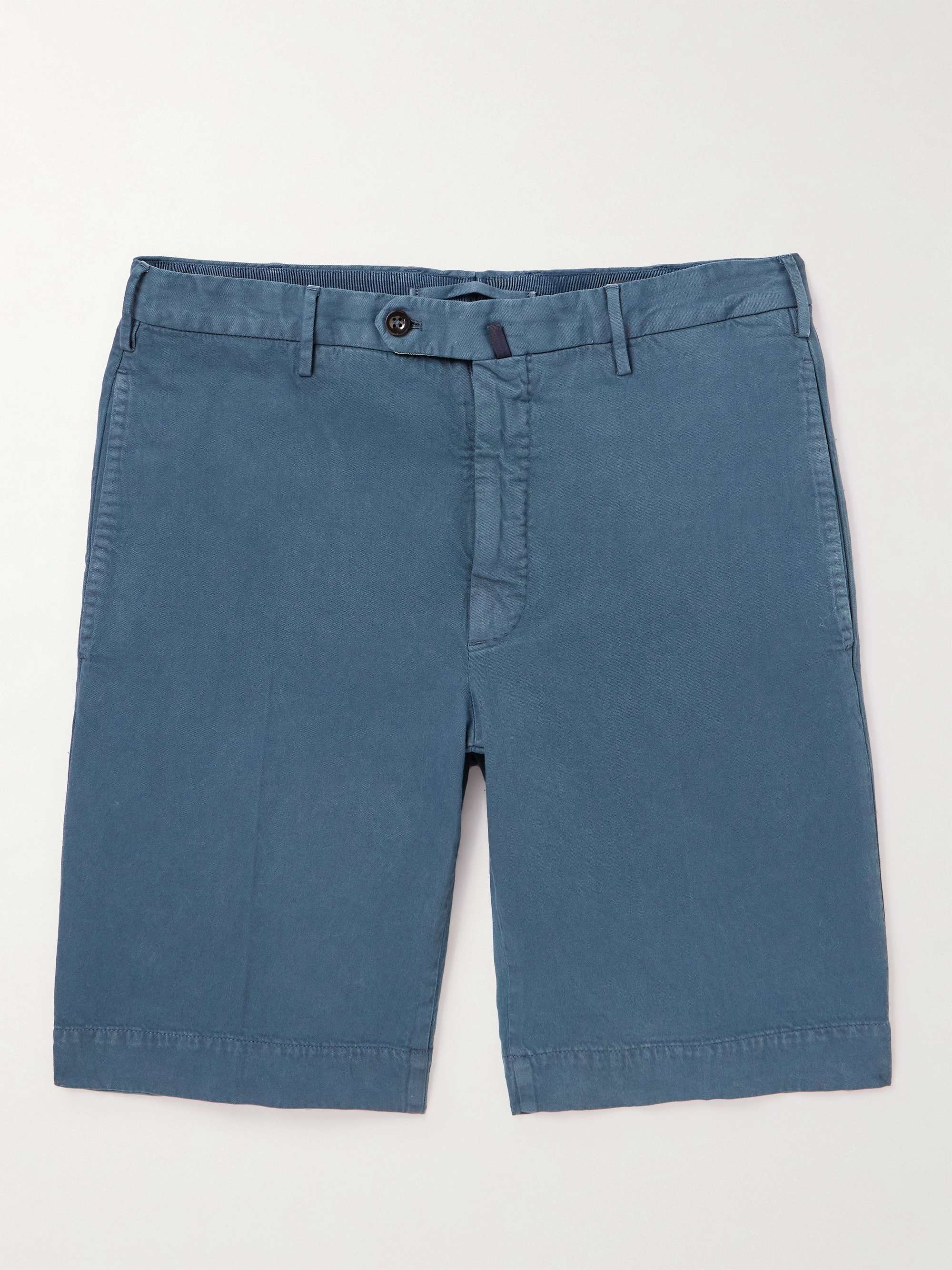 INCOTEX Straight-Leg Cotton-Blend Twill Shorts for Men | MR PORTER