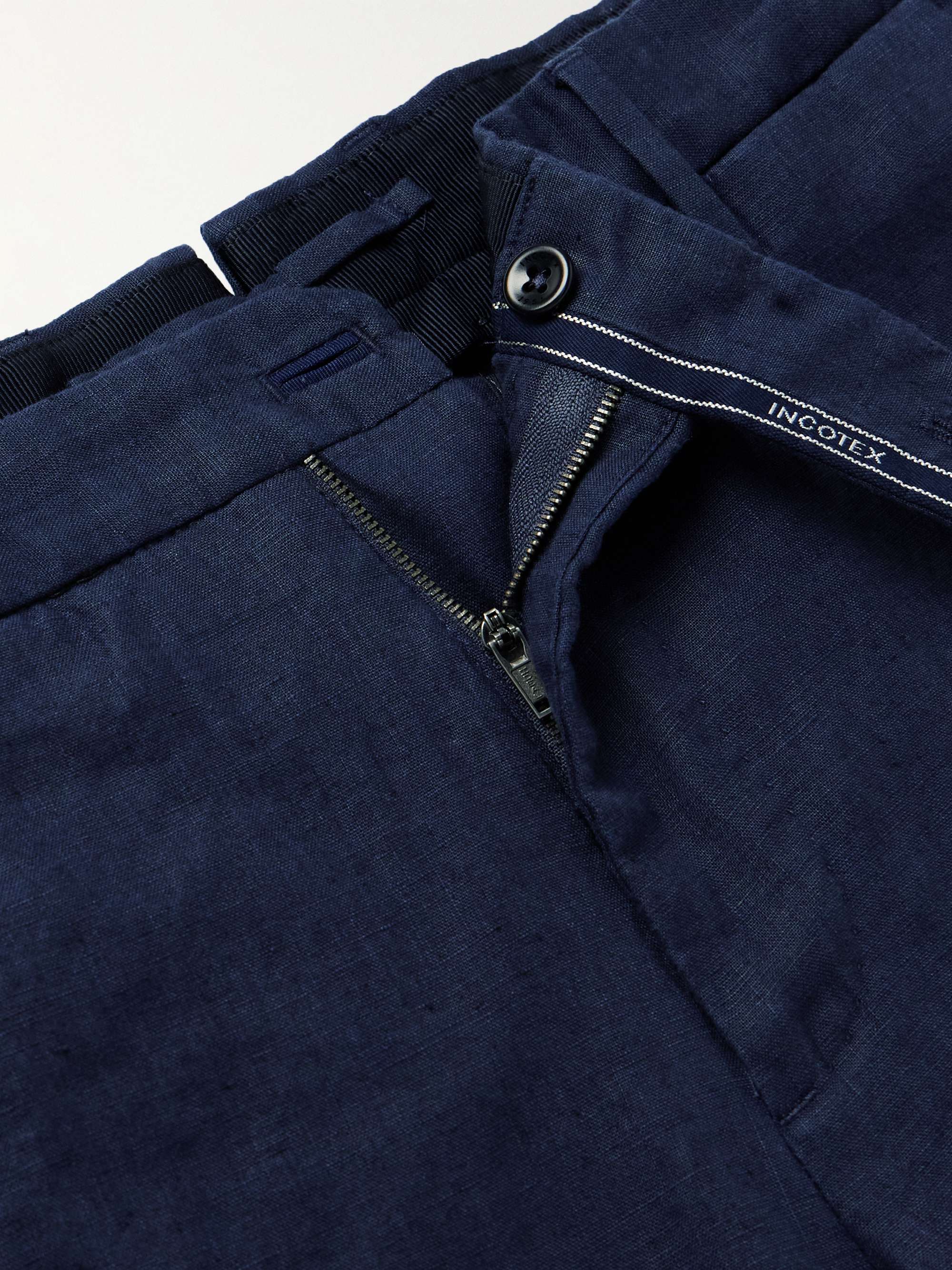 INCOTEX Slim-Fit Linen Trousers for Men | MR PORTER