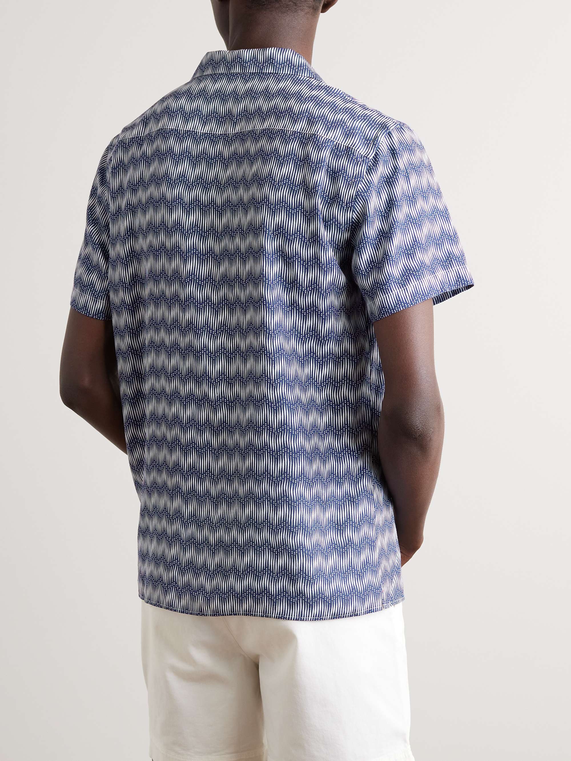 ORLEBAR BROWN Travis Camp-Collar Printed Crepe Shirt