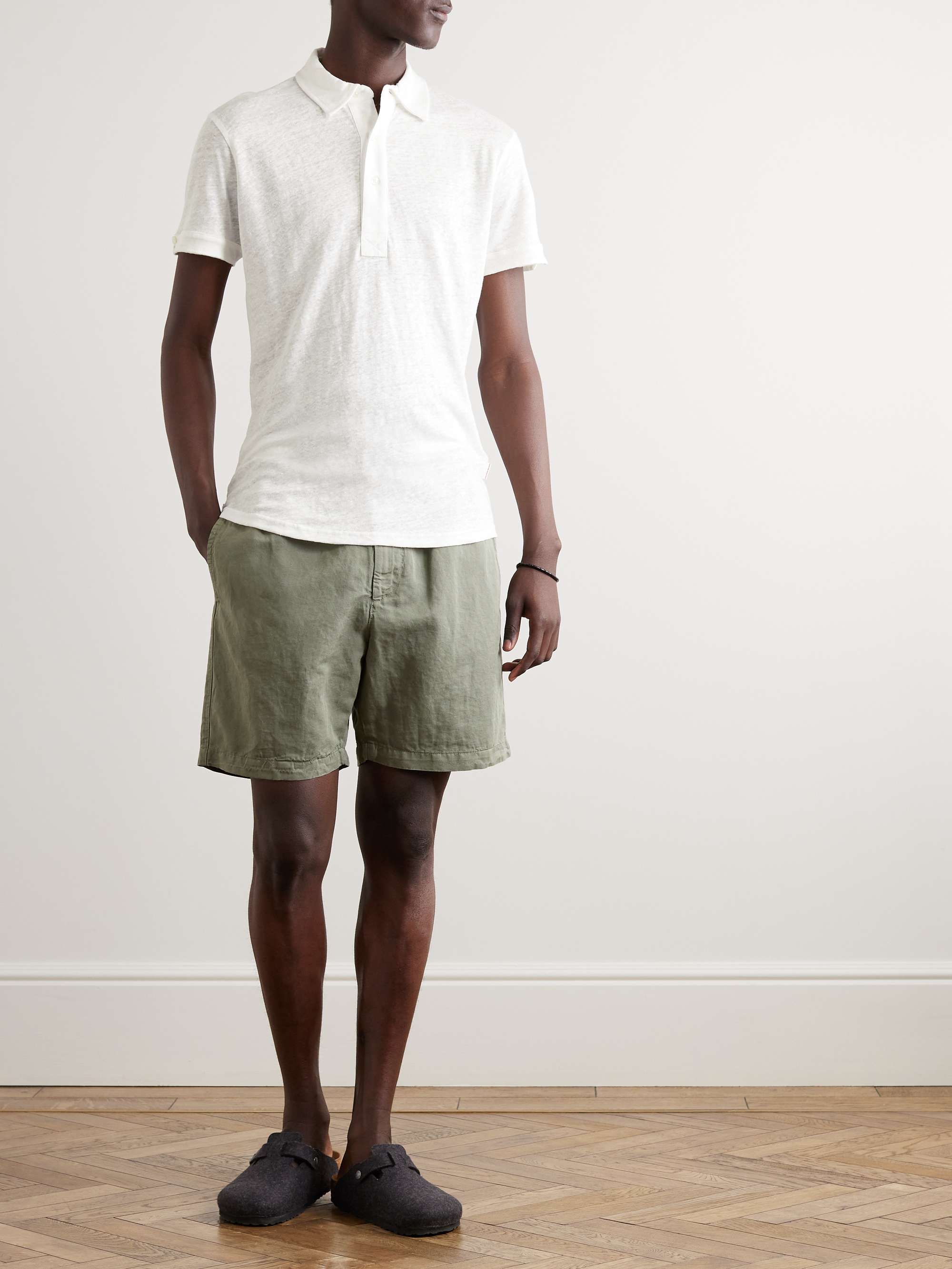 ORLEBAR BROWN Sebastian Slim-Fit Linen-Jersey Polo Shirt