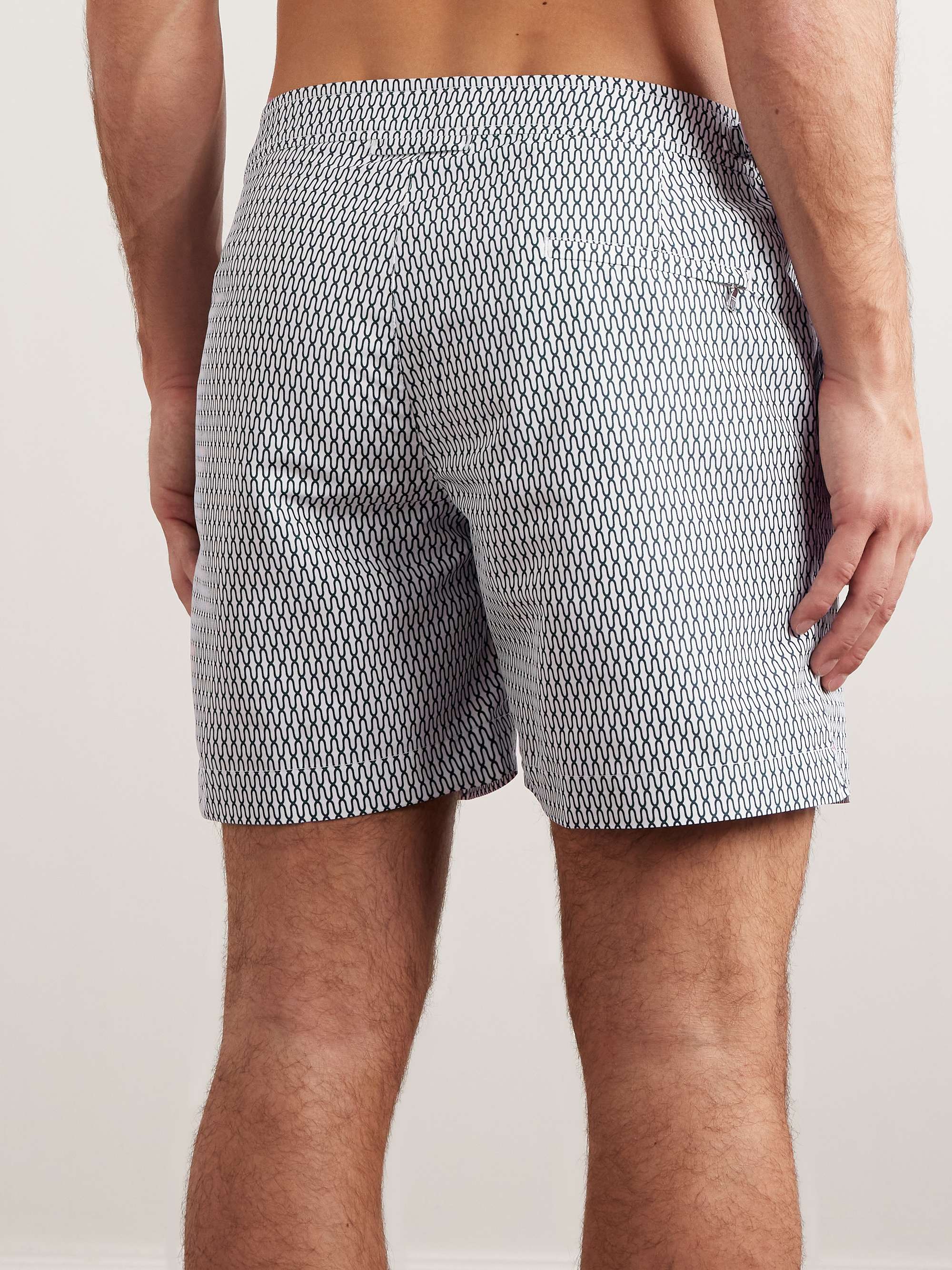 ORLEBAR BROWN Bulldog Geo Straight-Leg Printed Mid-Lenght Swim Shorts