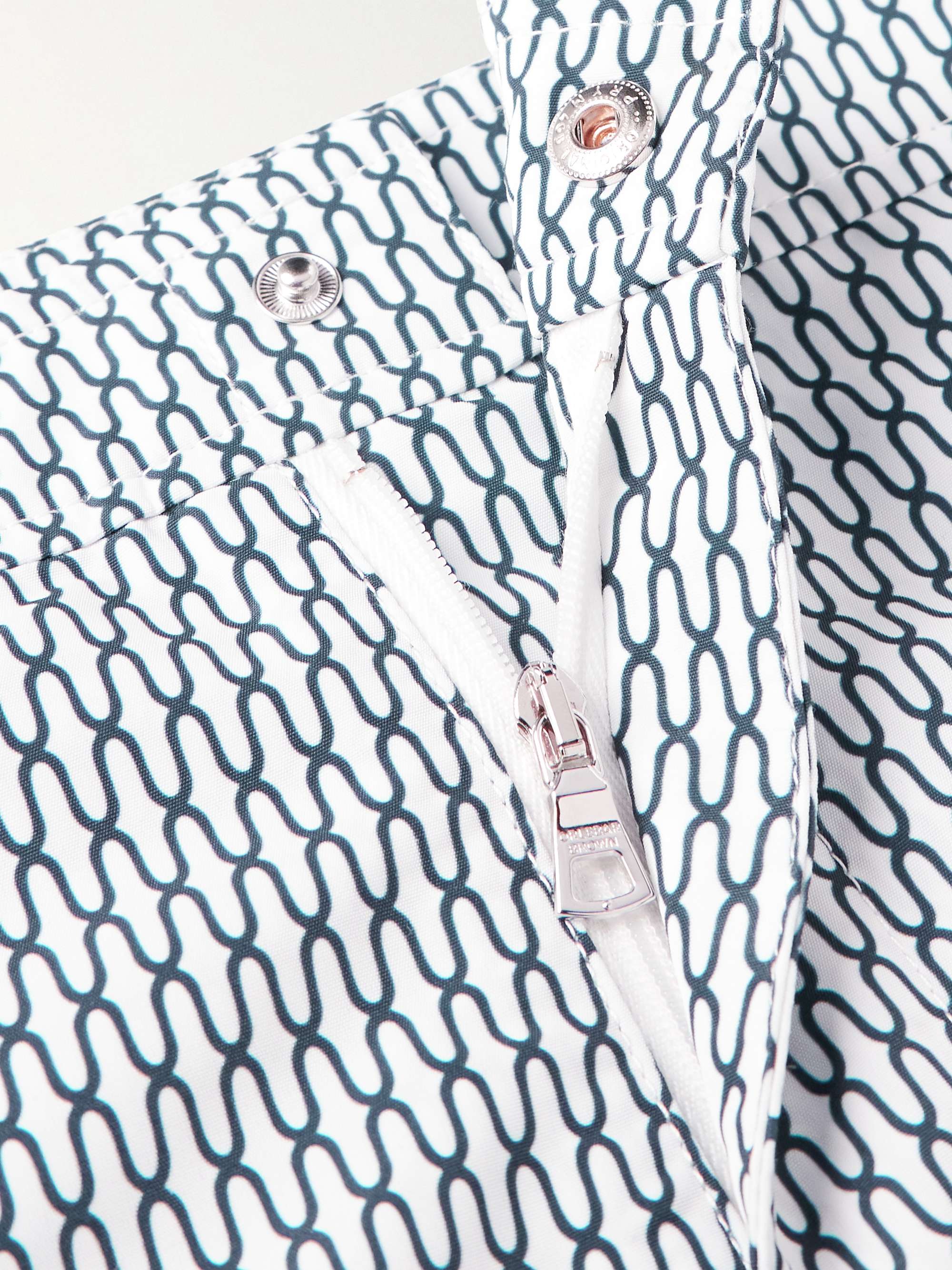 ORLEBAR BROWN Bulldog Geo Straight-Leg Printed Mid-Lenght Swim Shorts