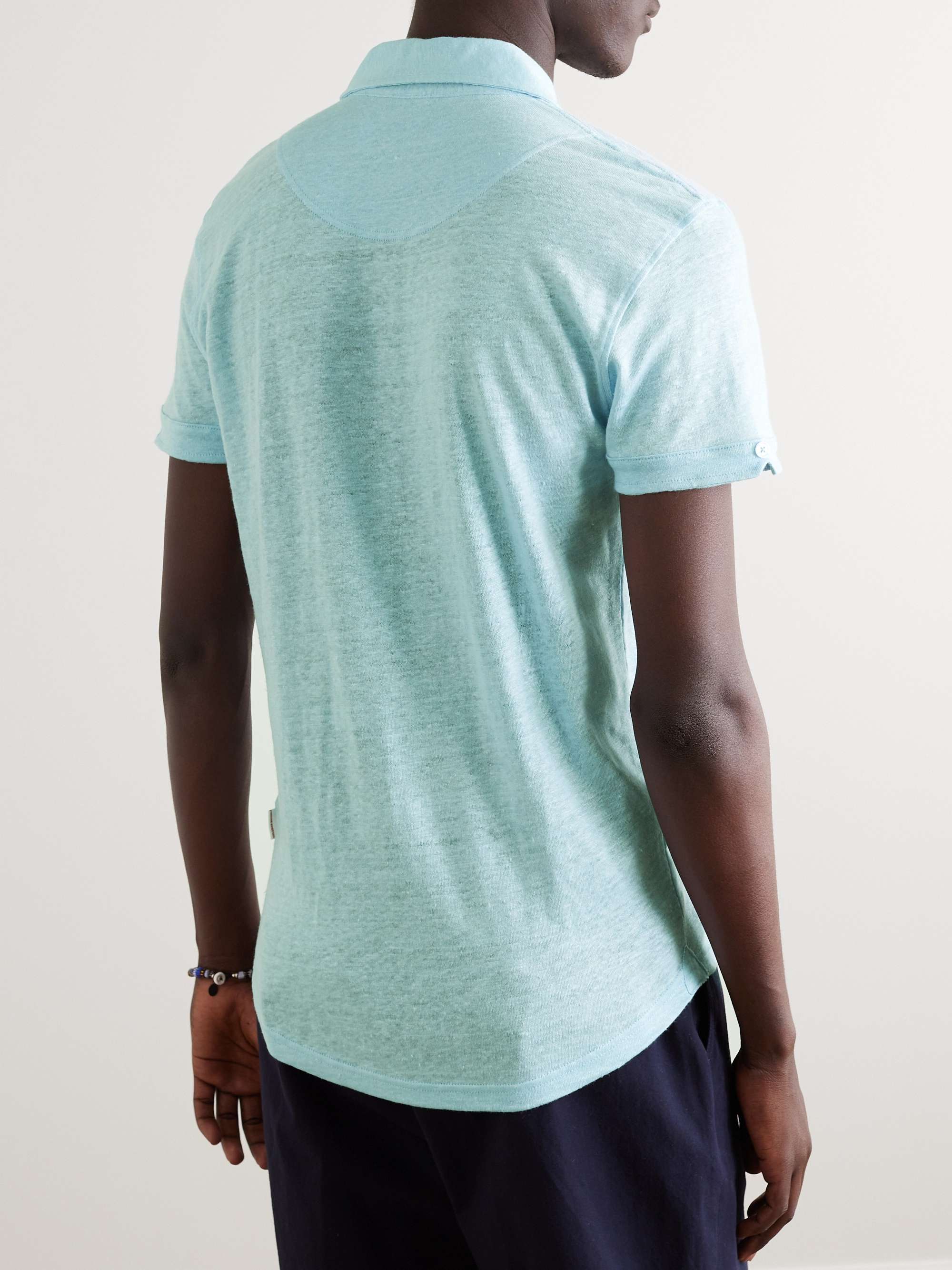 ORLEBAR BROWN Polo slim-fit in jersey di lino Sebastian