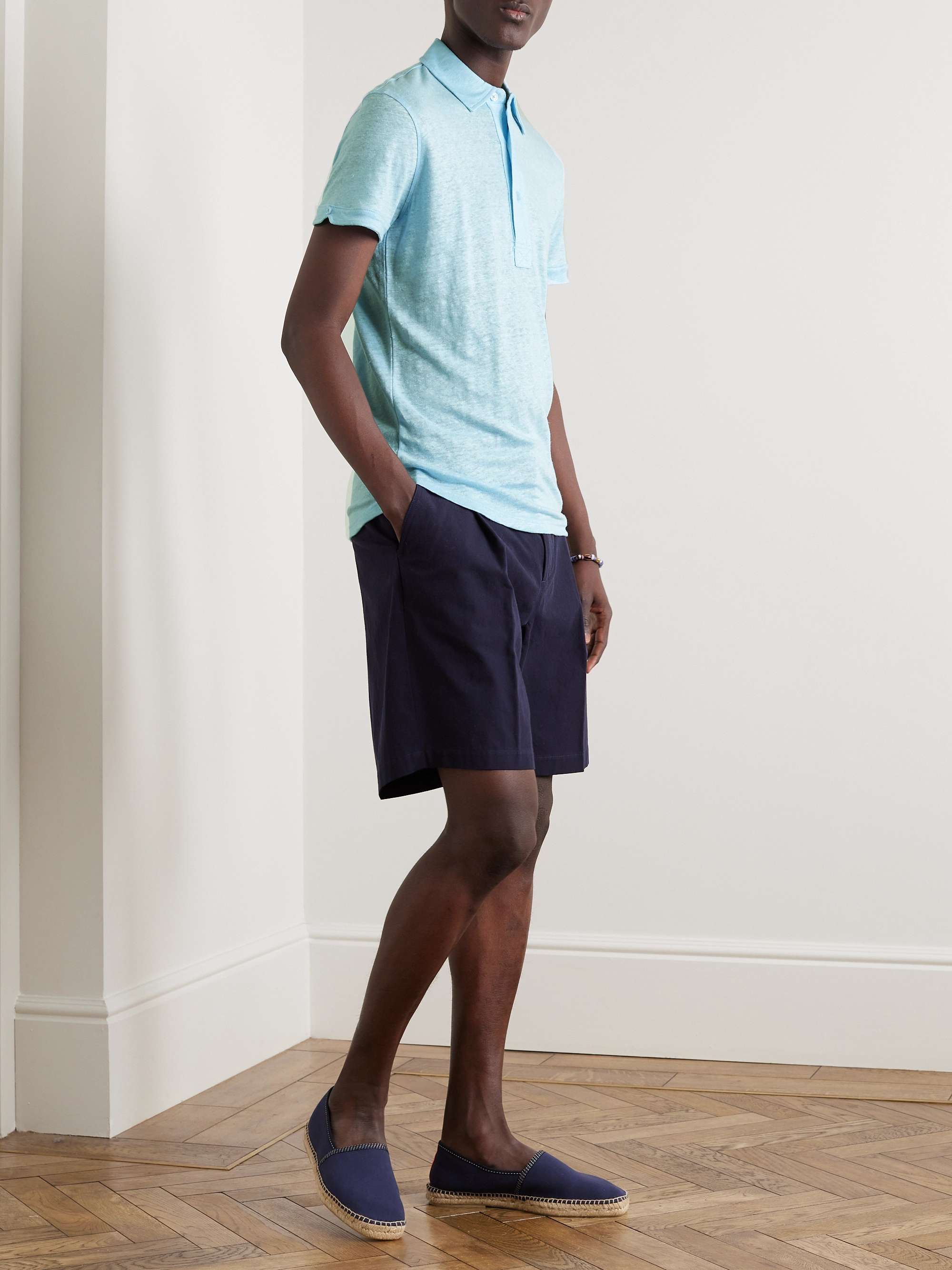 ORLEBAR BROWN Polo slim-fit in jersey di lino Sebastian
