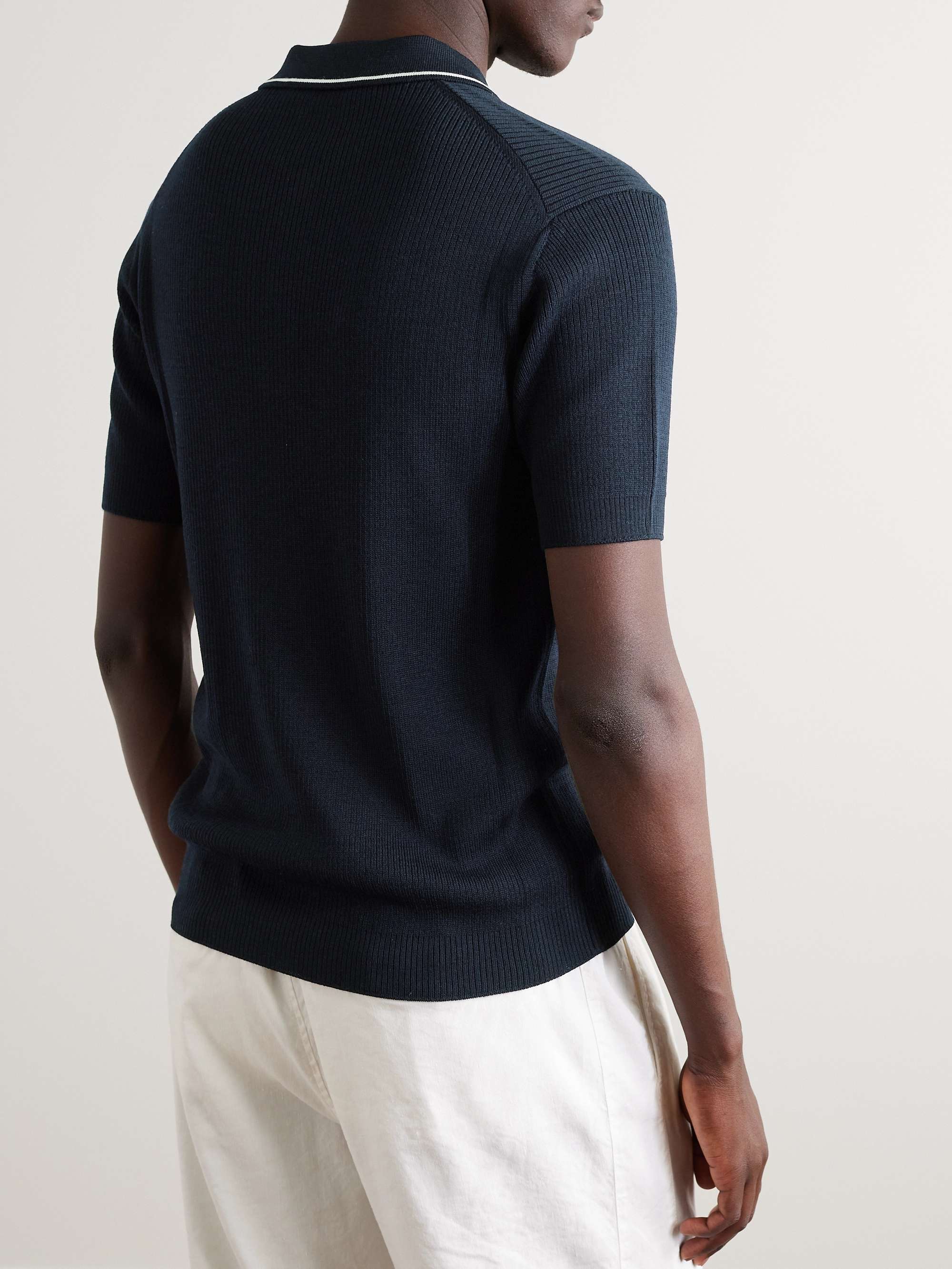 ORLEBAR BROWN Maranon Slim-Fit Merino Wool Polo Shirt