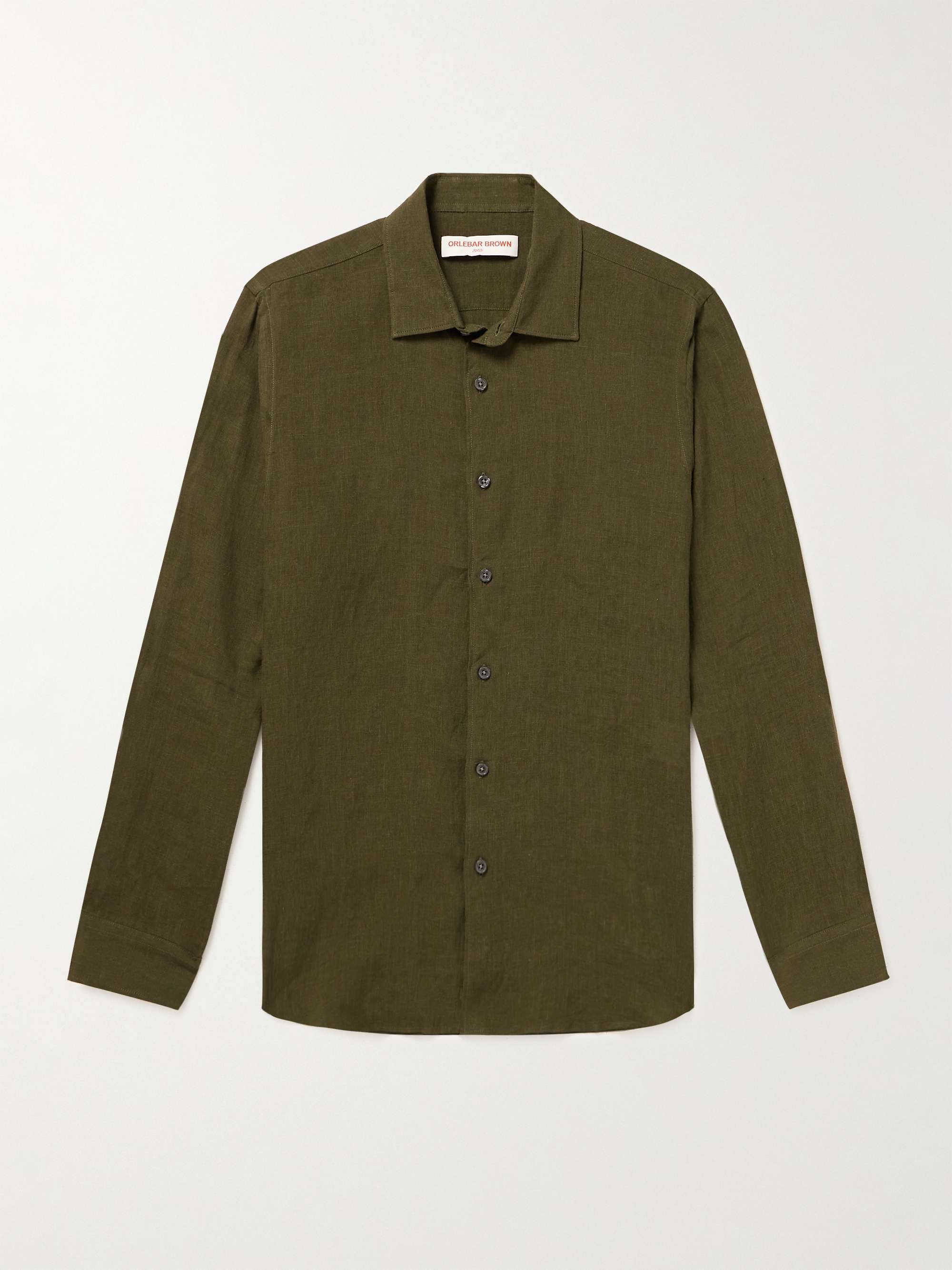 ORLEBAR BROWN Giles Linen Shirt for Men | MR PORTER