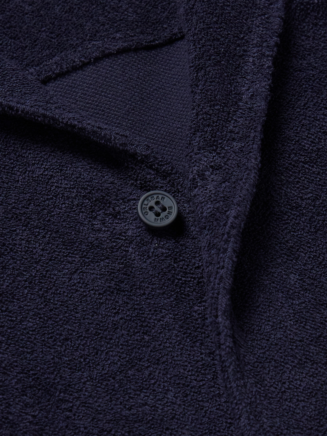 Orlebar Brown Howell Terry Cotton Shirt In Blue