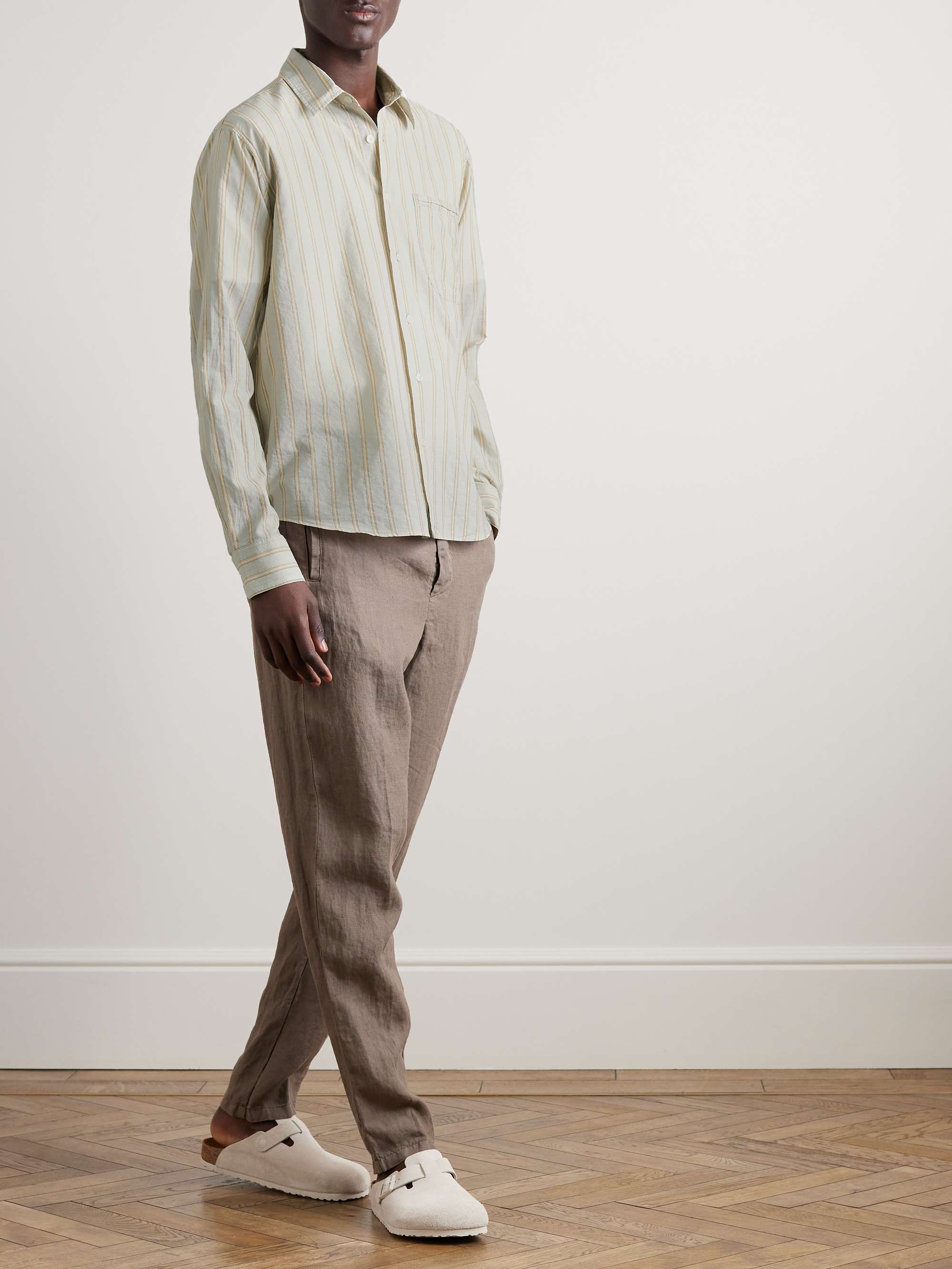 ORLEBAR BROWN Grassmore Striped Cotton Shirt
