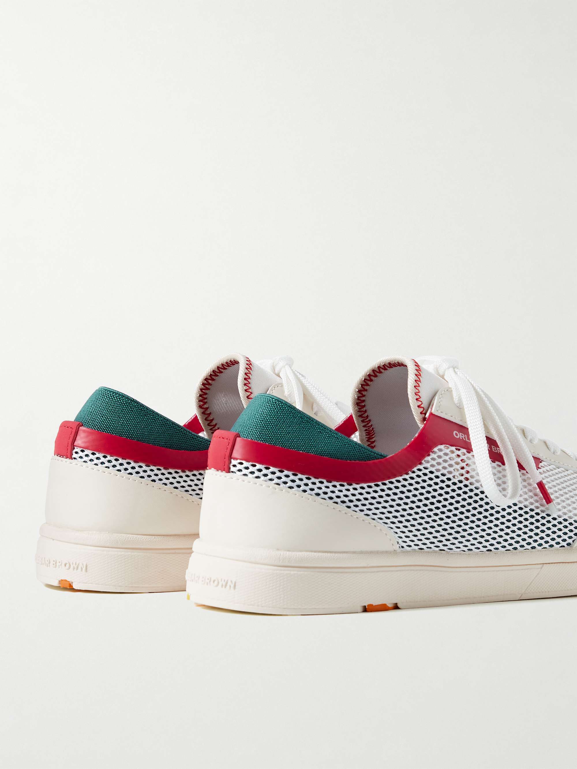 ORLEBAR BROWN Larson Mesh and Faux Leather Sneakers