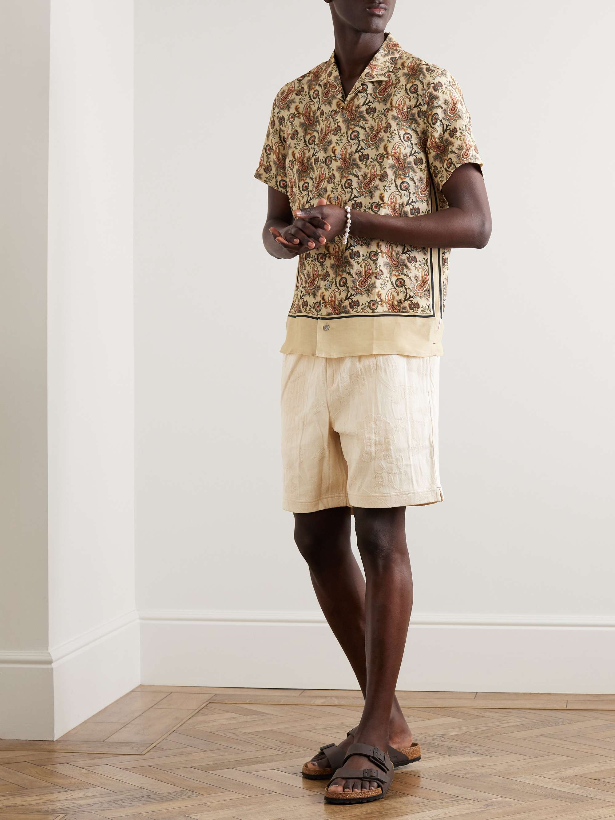 ORLEBAR BROWN Louis Cotton-Jacquard Drawstring Shorts