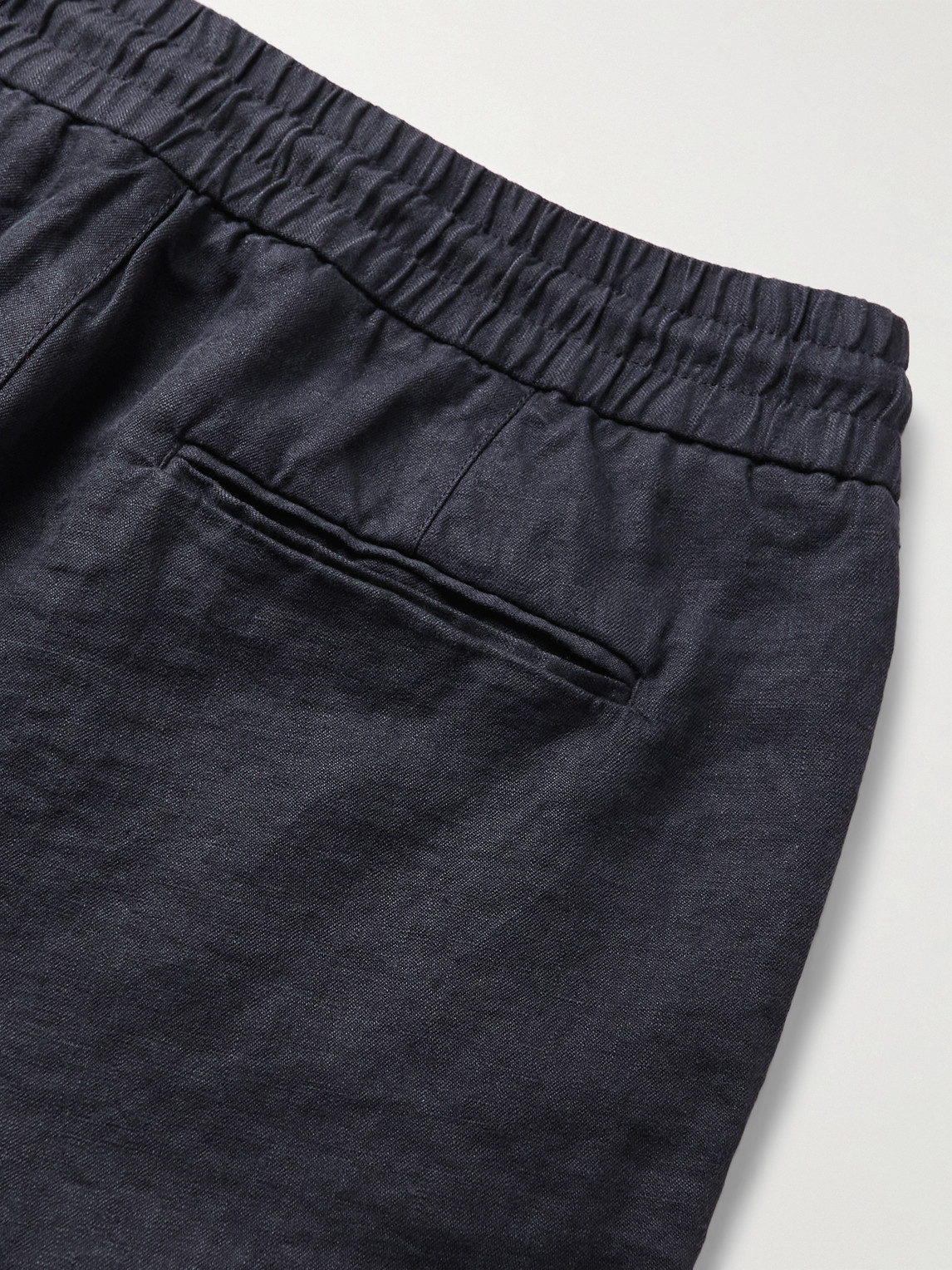 Orlebar Brown Cornell Slim-fit Linen Shorts In Blue