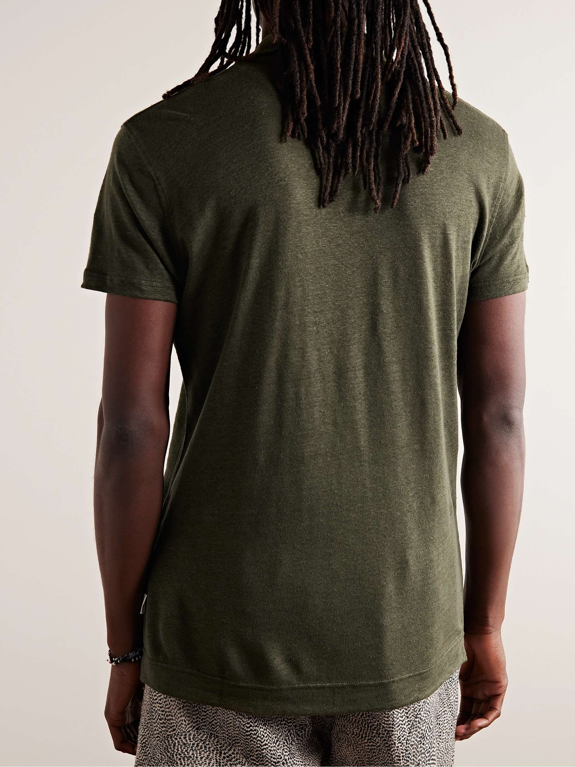 ORLEBAR BROWN Felix Slub Linen-Jersey Polo Shirt