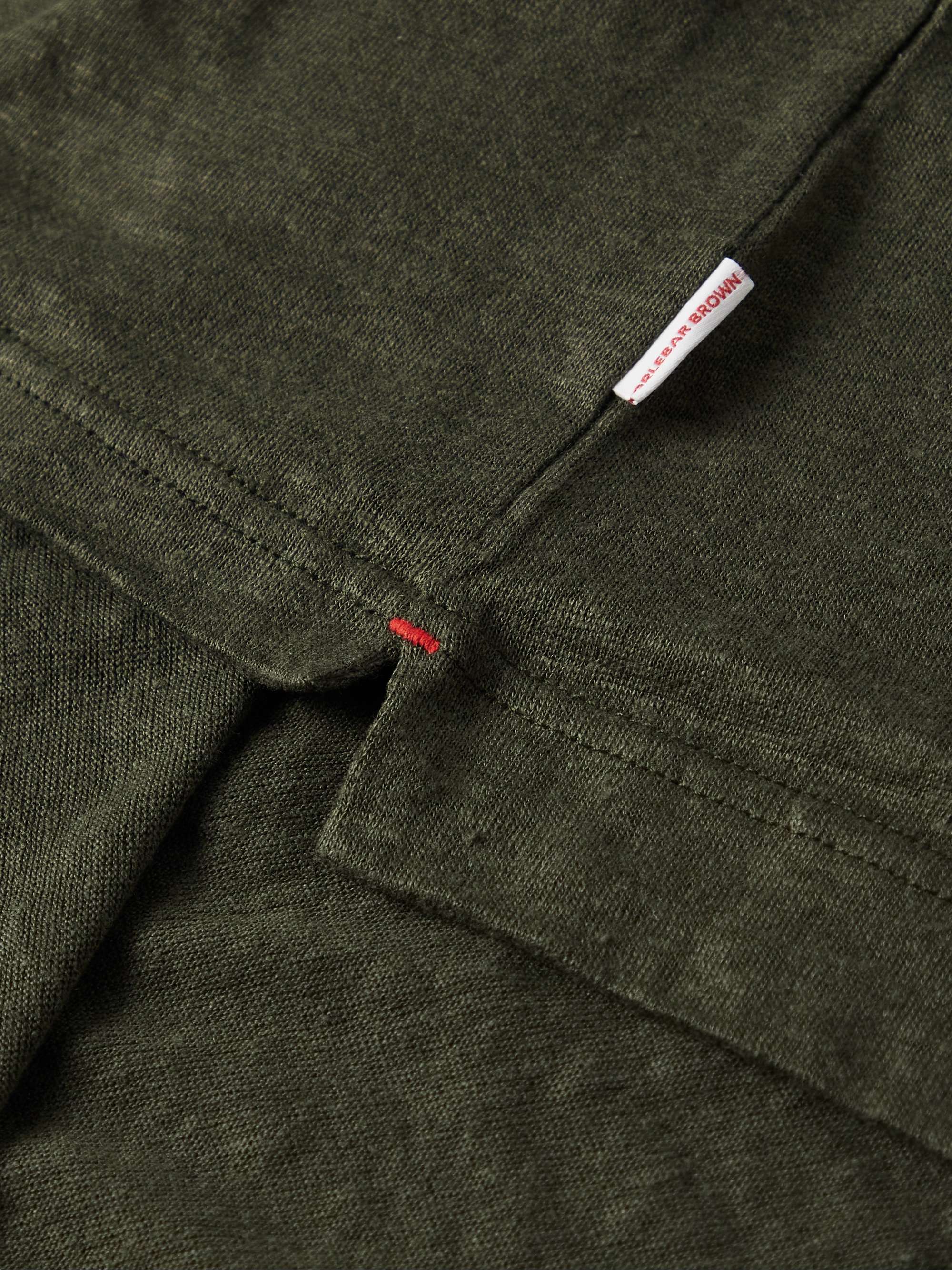 ORLEBAR BROWN Felix Slub Linen-Jersey Polo Shirt