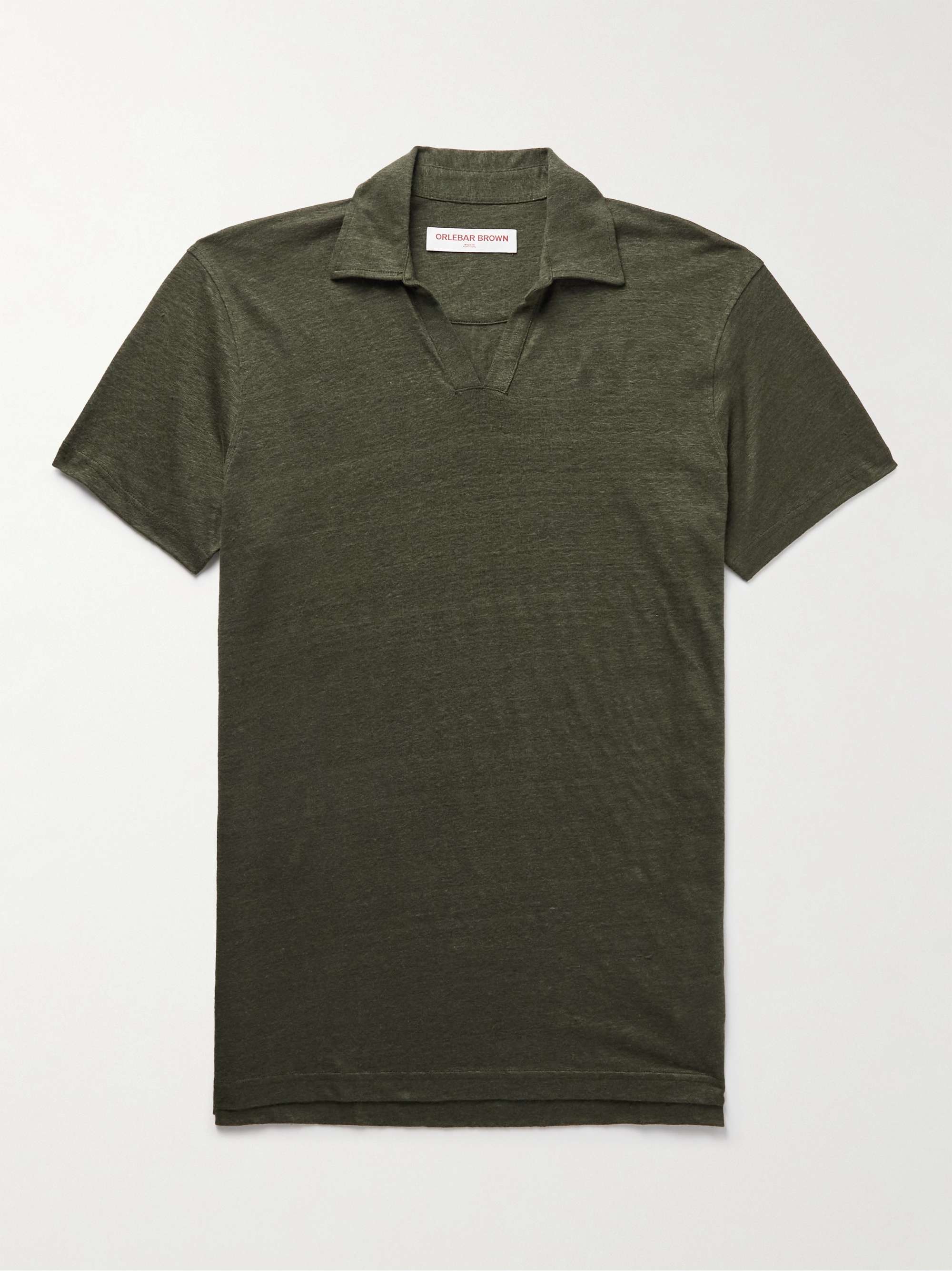 ORLEBAR BROWN Felix Slub Linen-Jersey Polo Shirt
