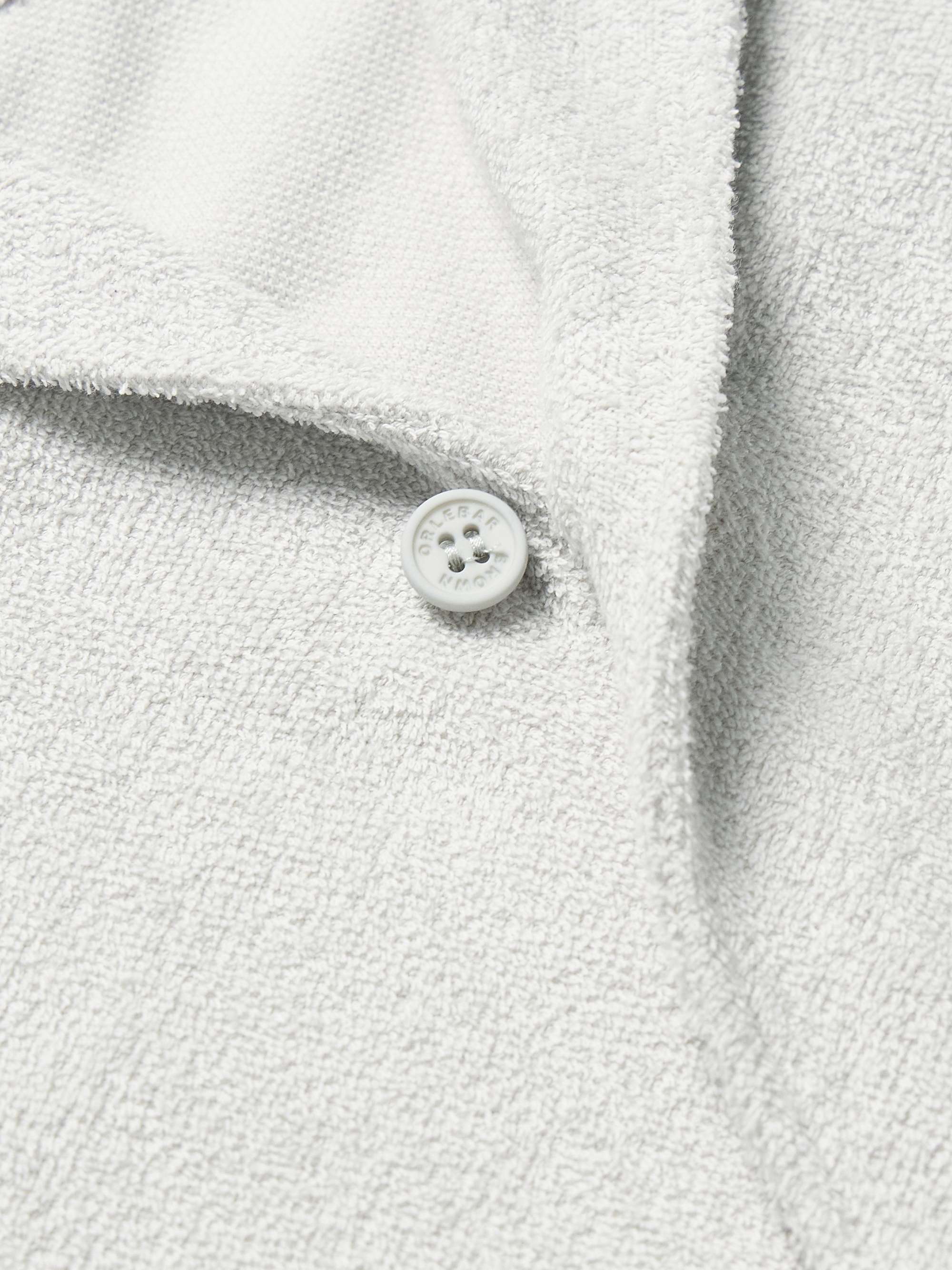 ORLEBAR BROWN Howell Camp-Collar Cotton-Terry Shirt