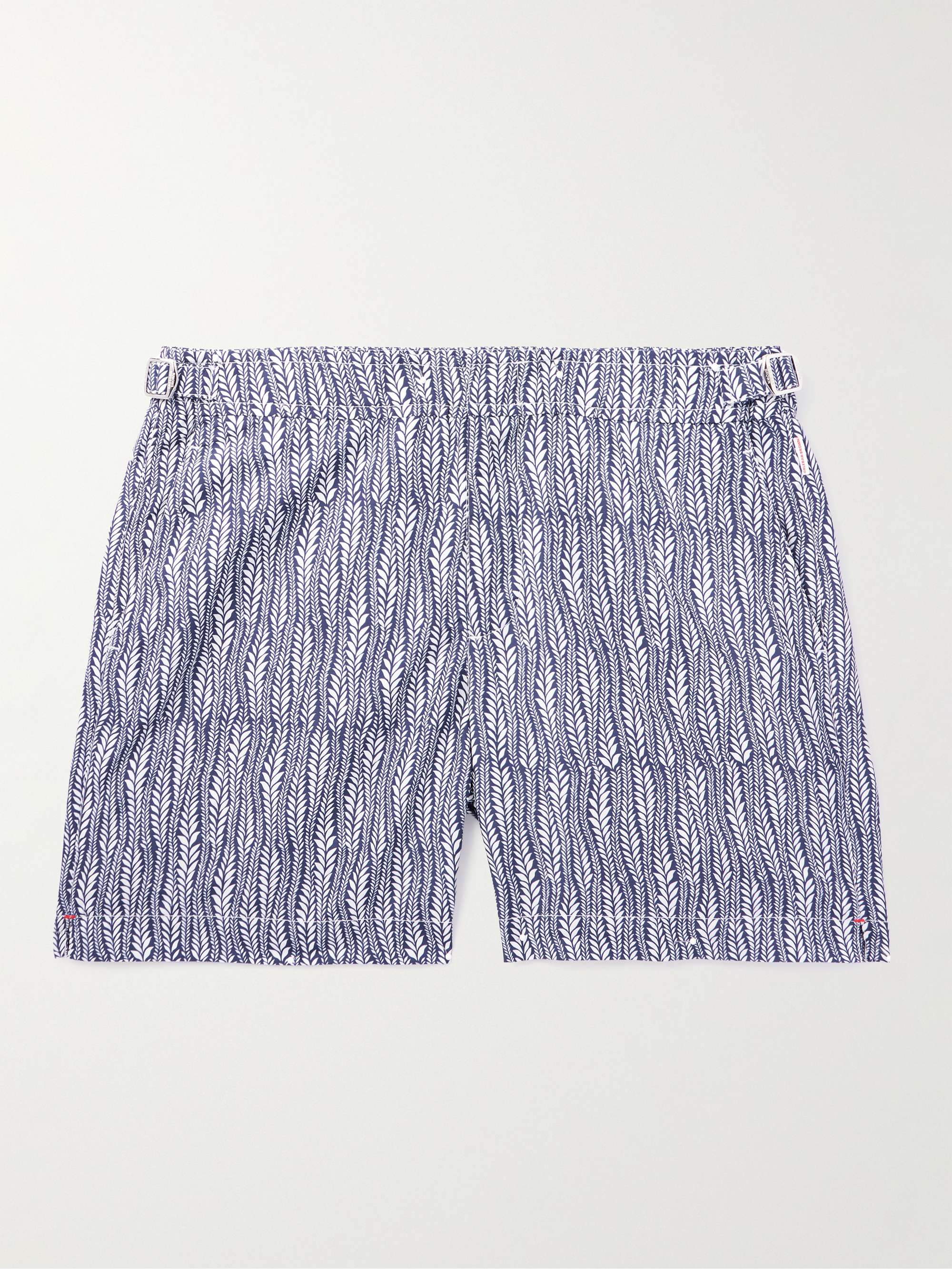 ORLEBAR BROWN Bulldog Fern Straight-Leg Mid-Length Printed Swim Shorts