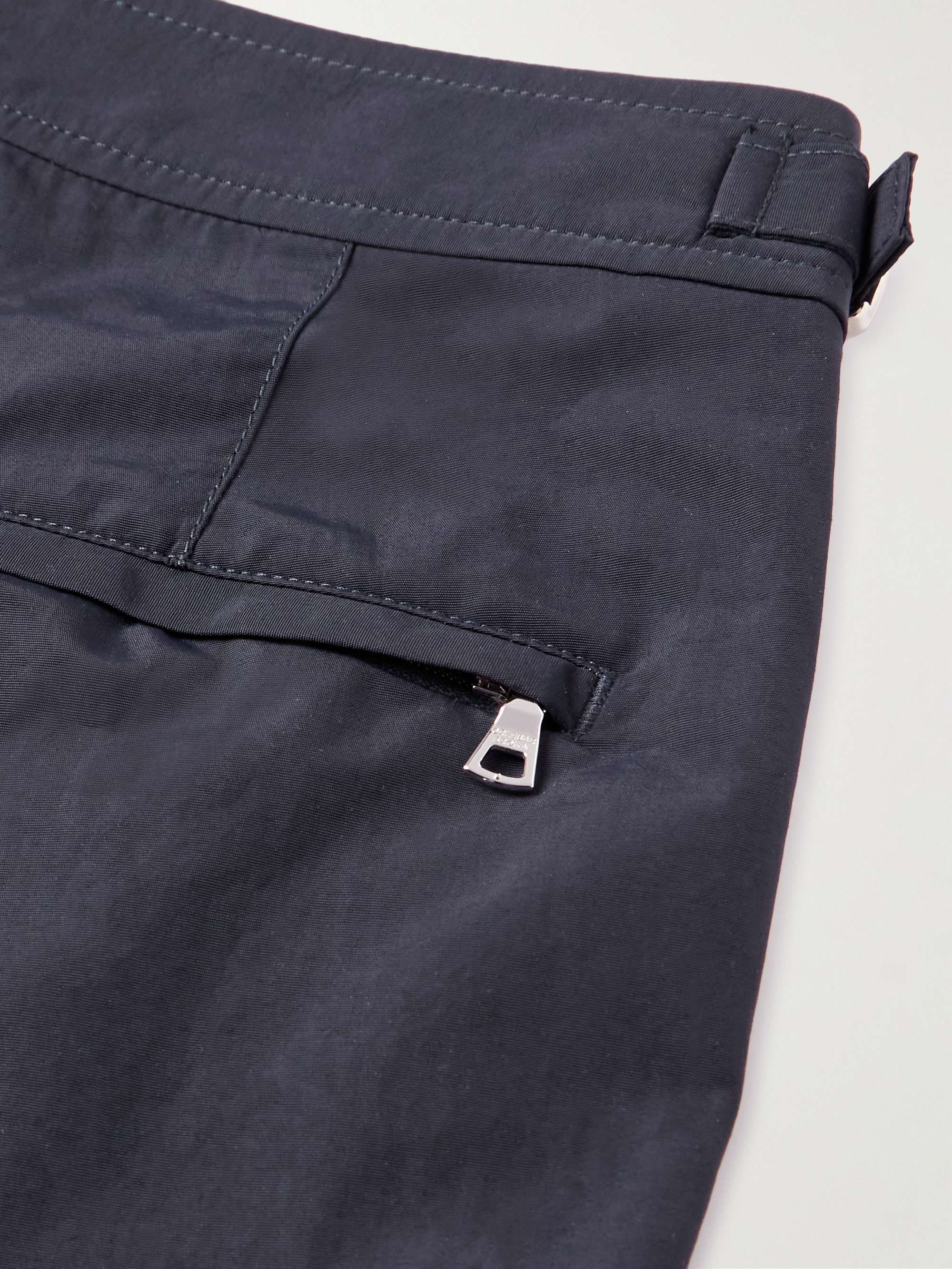 ORLEBAR BROWN Straight-Leg Mid-Length Striped Swim Shorts