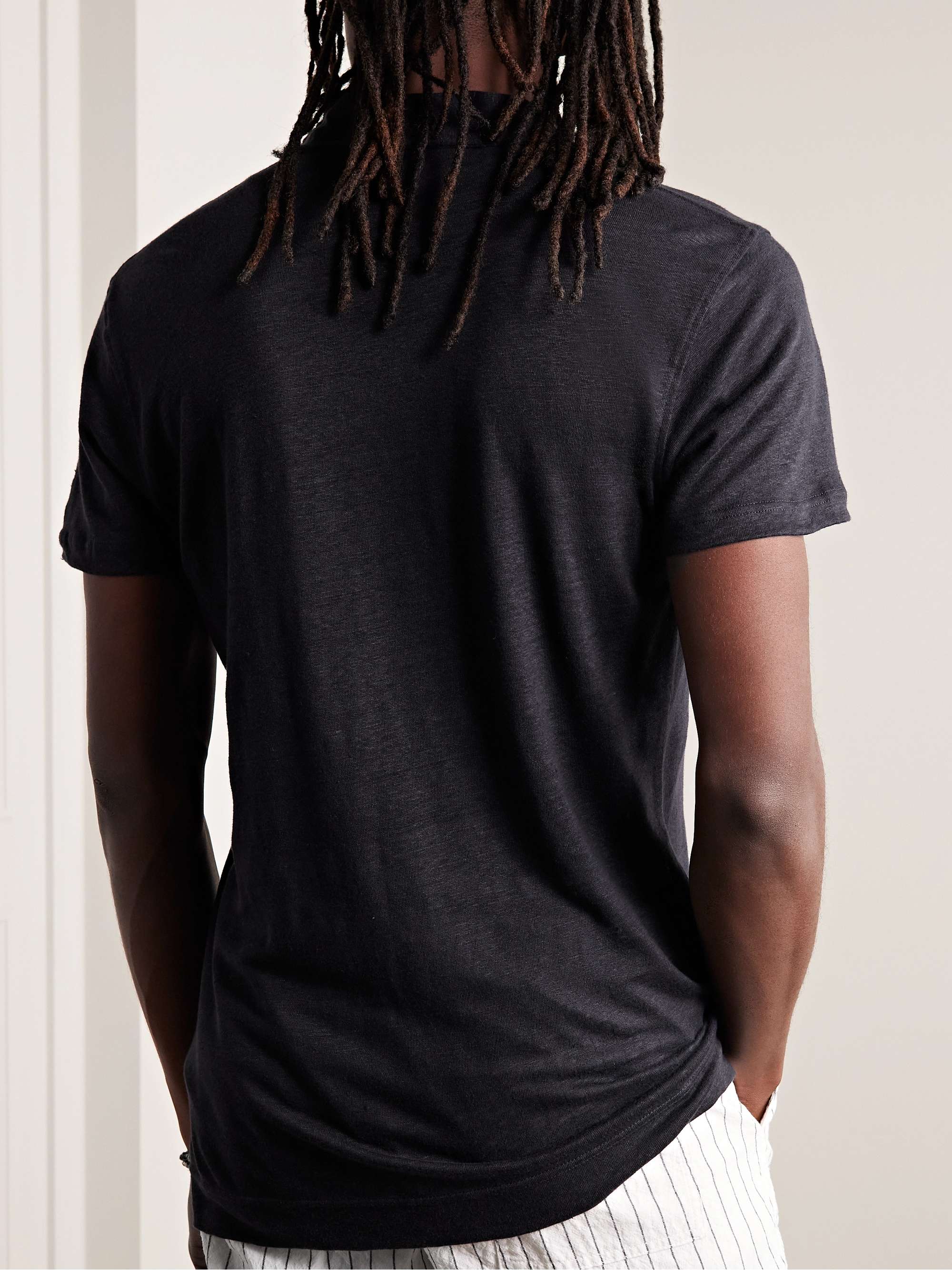 ORLEBAR BROWN Felix Slub Linen Polo Shirt