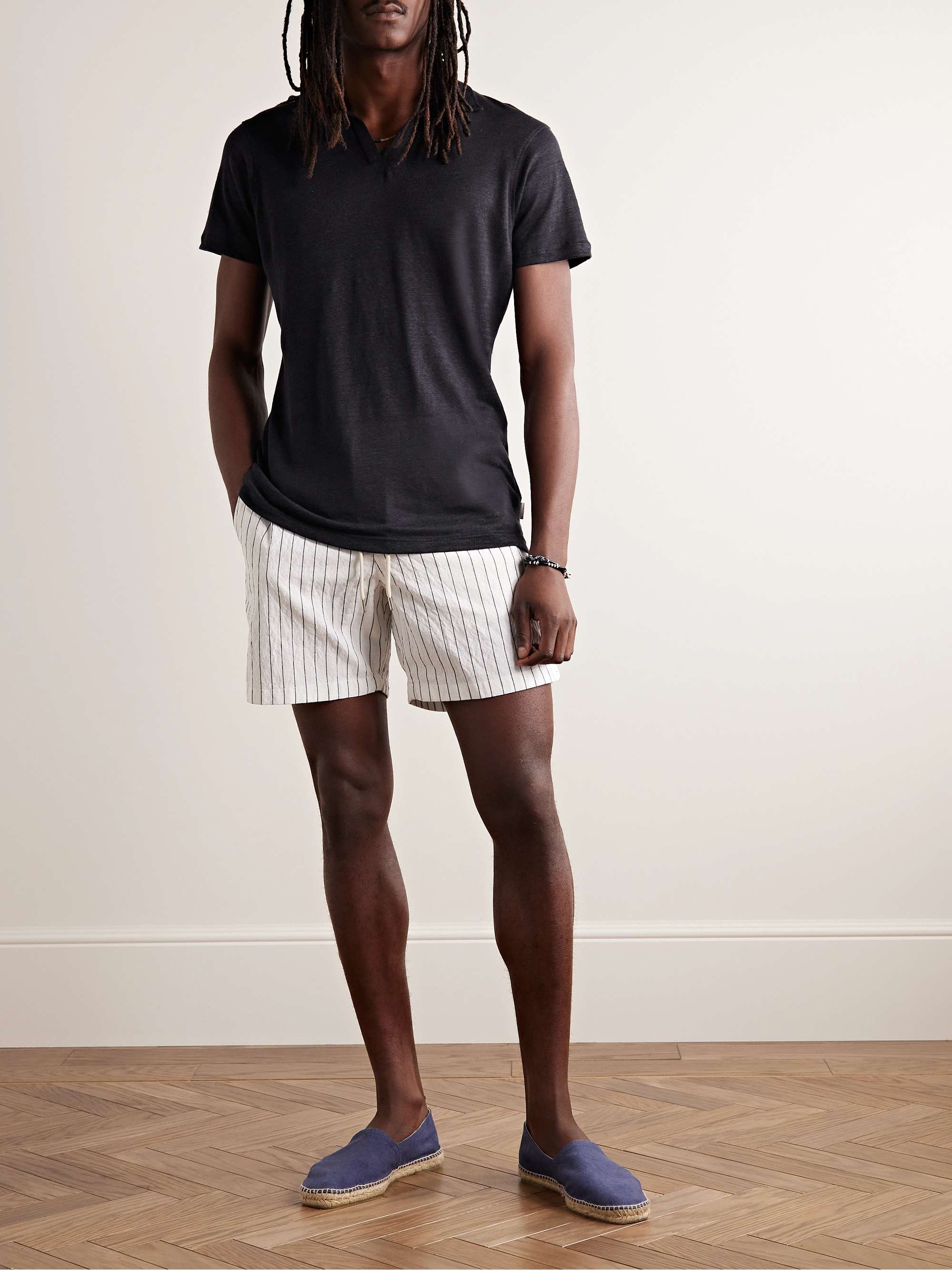ORLEBAR BROWN Felix Slub Linen Polo Shirt