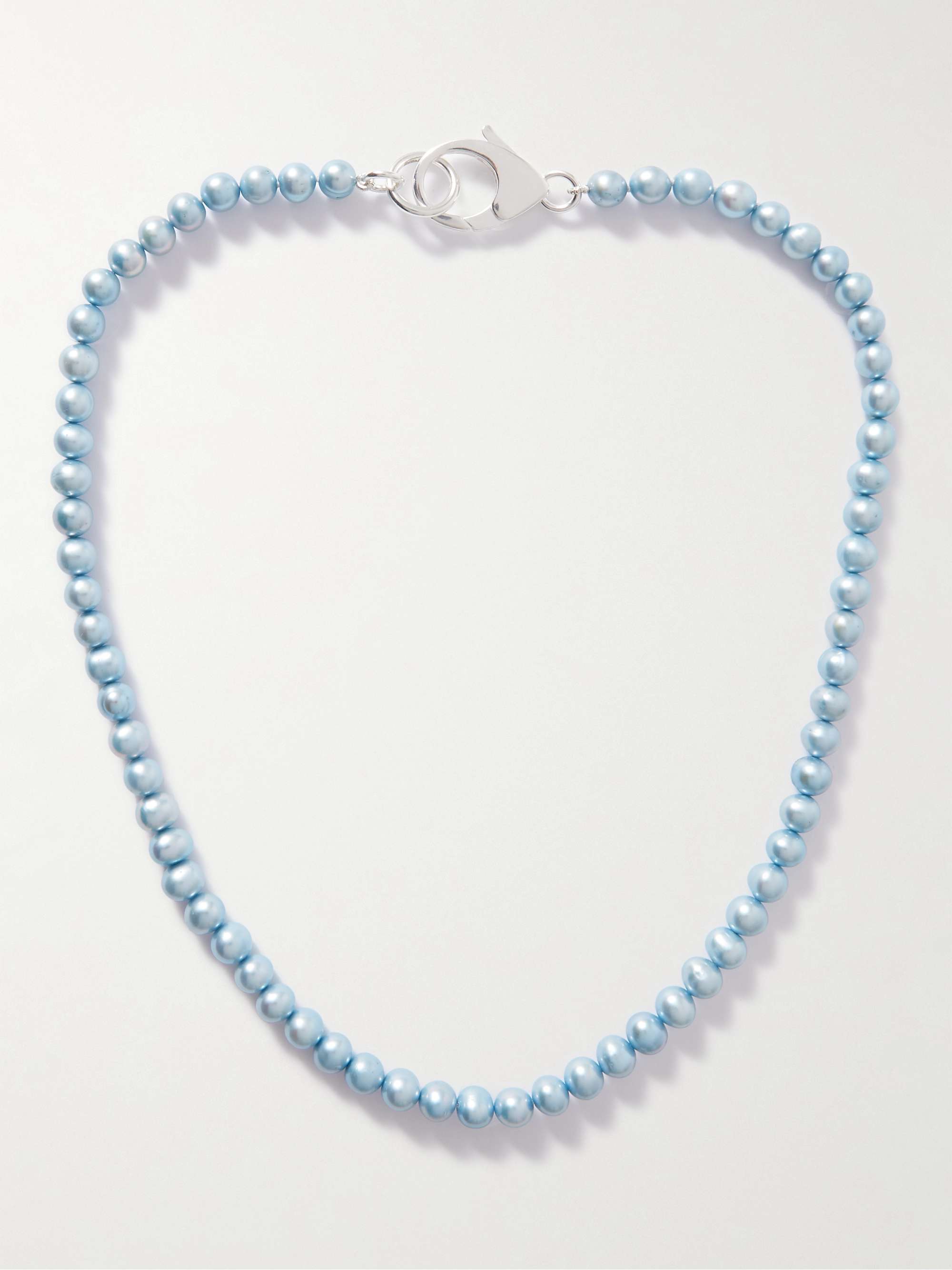 Classic Silver Pearl Necklace