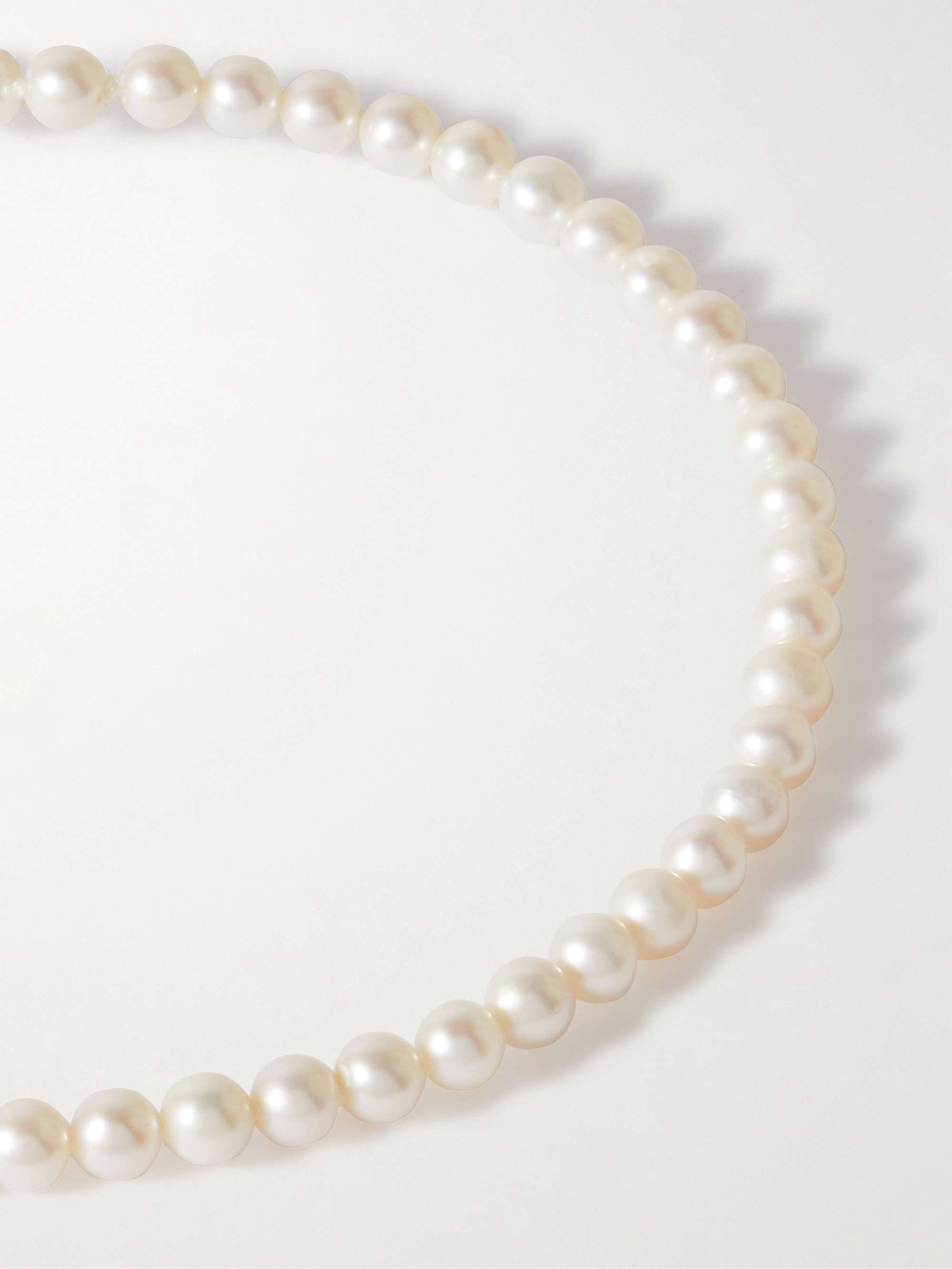 HATTON LABS Sterling Silver Pearl Bracelet for Men MR PORTER