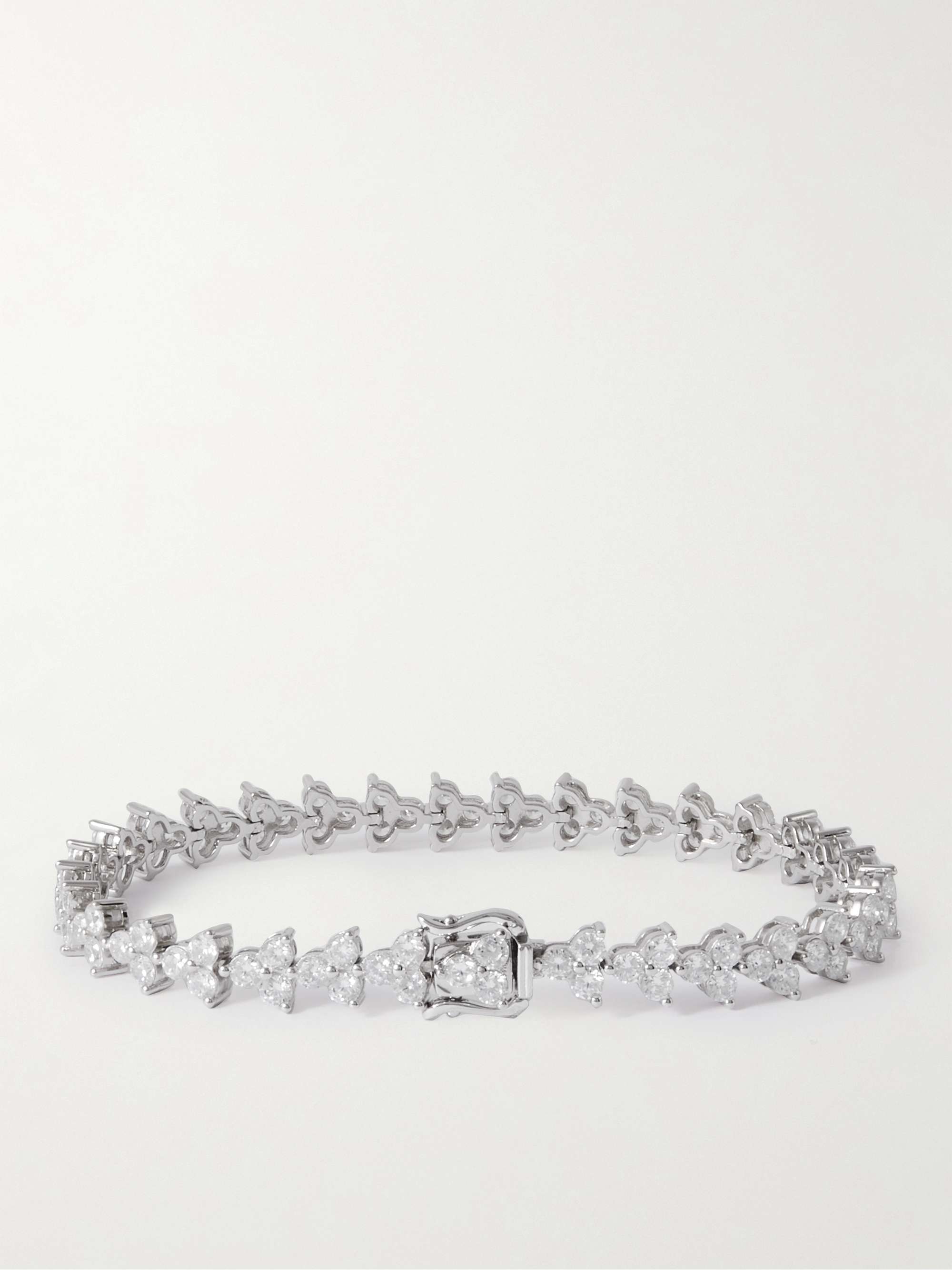 HATTON LABS Tri-Set Silver Cubic Zirconia Tennnis Bracelet