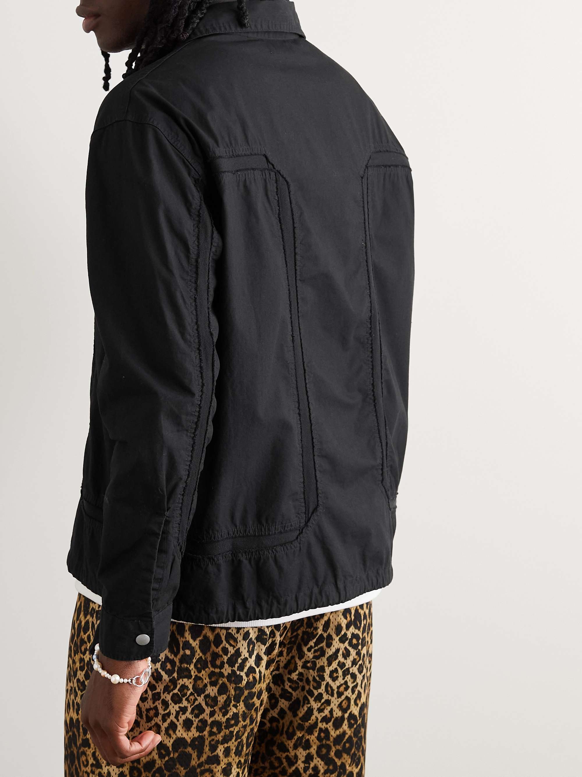 JOHN ELLIOTT Panelled Cotton Shirt