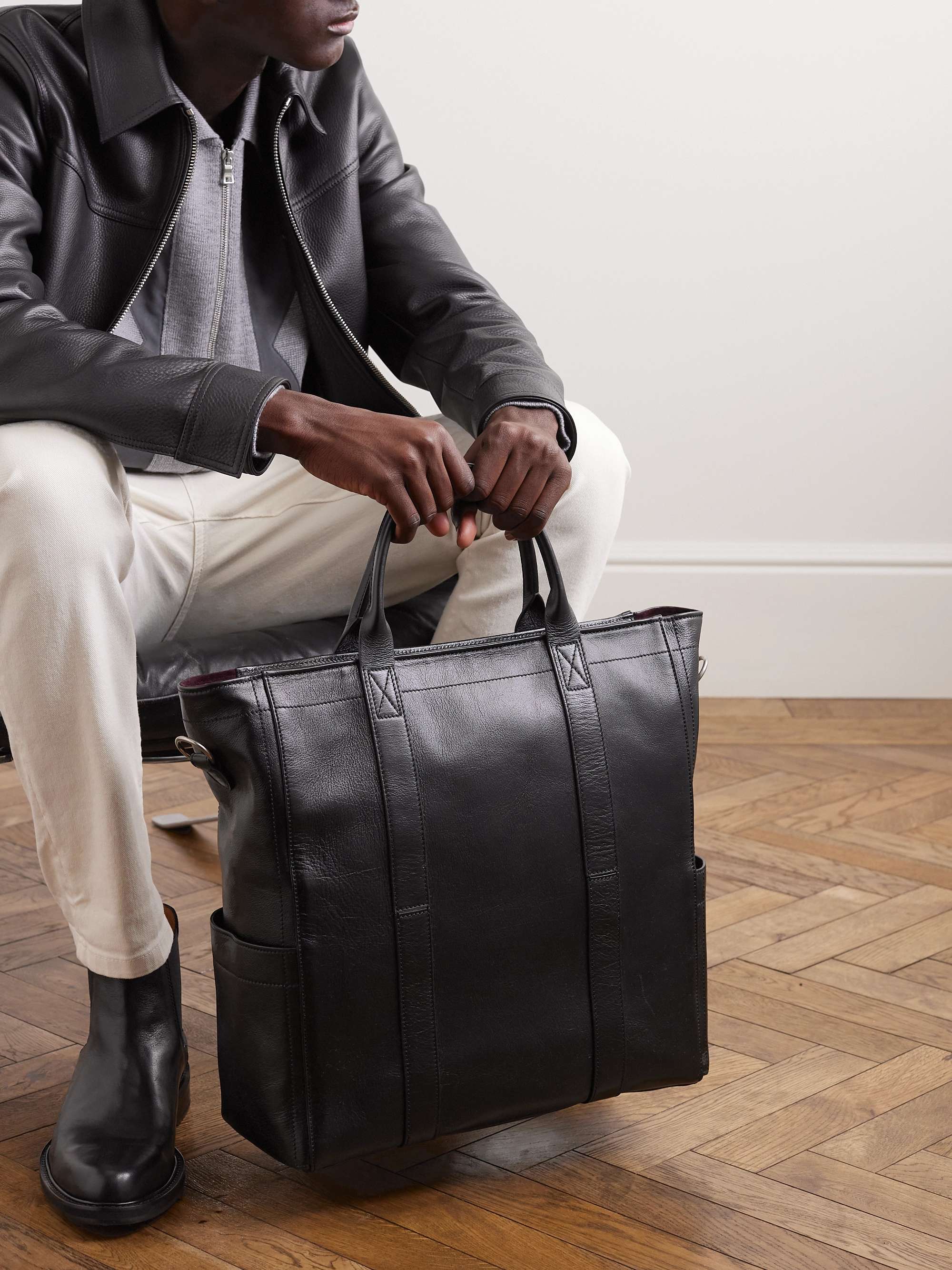 MÉTIER Mariner Elvis Leather Tote Bag
