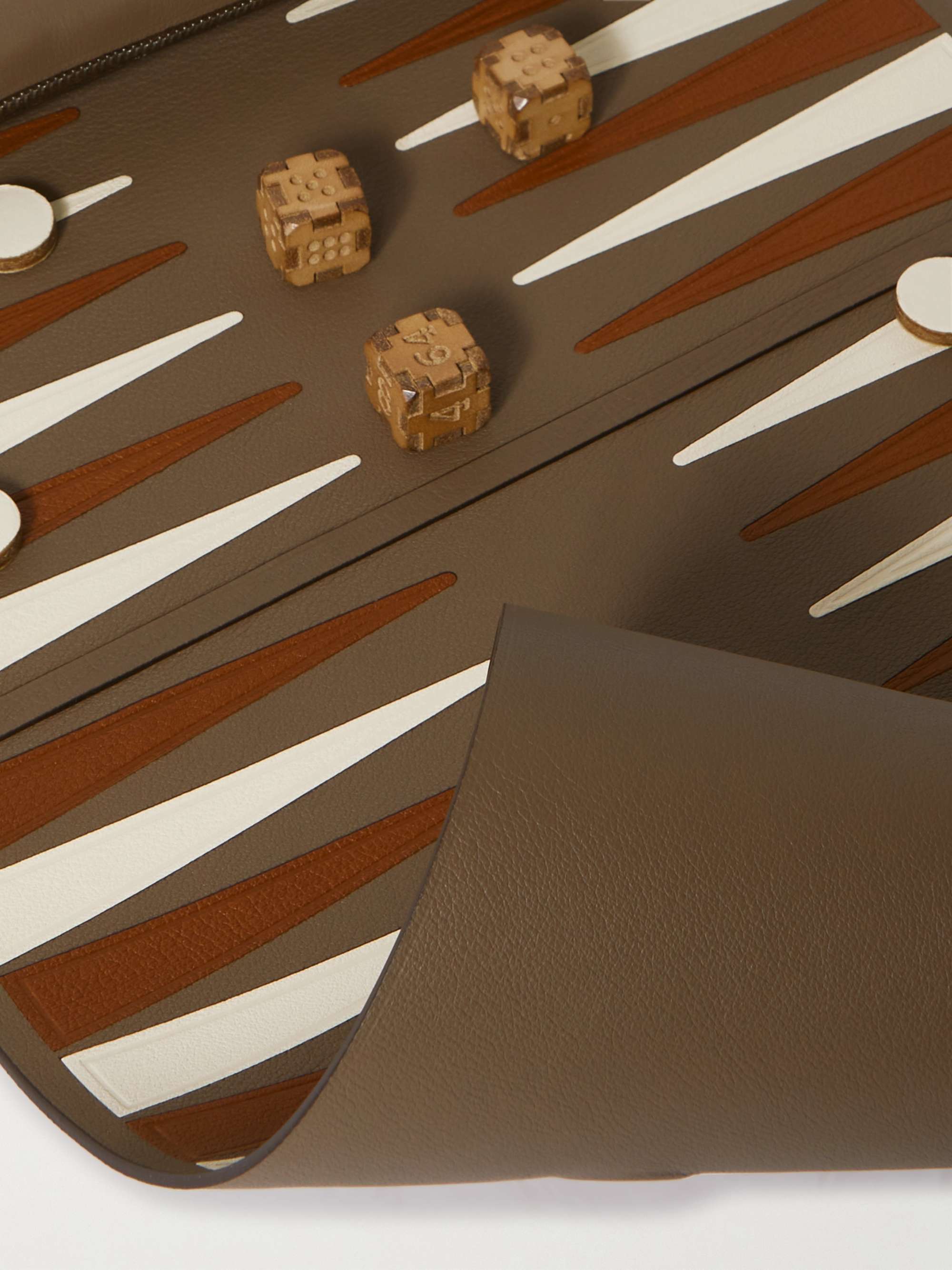 MÉTIER Portable Leather Backgammon Set