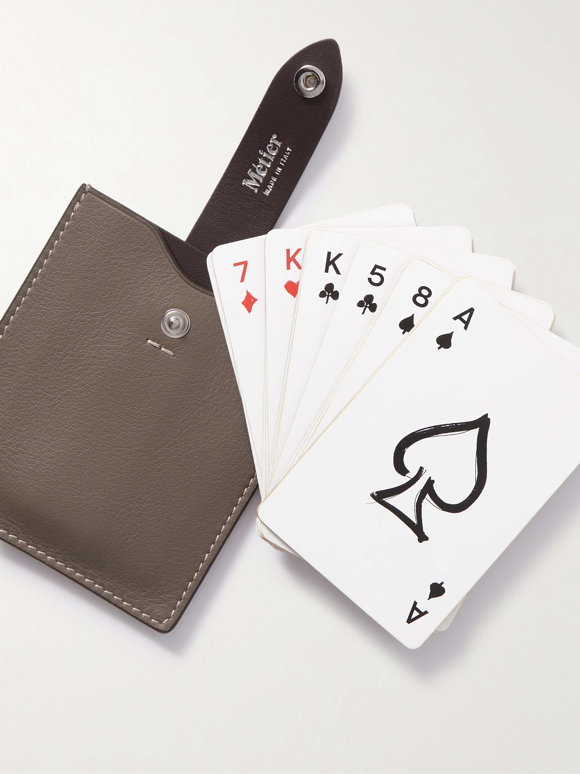 MÉTIER Full-Grain Leather Playing Cards Case