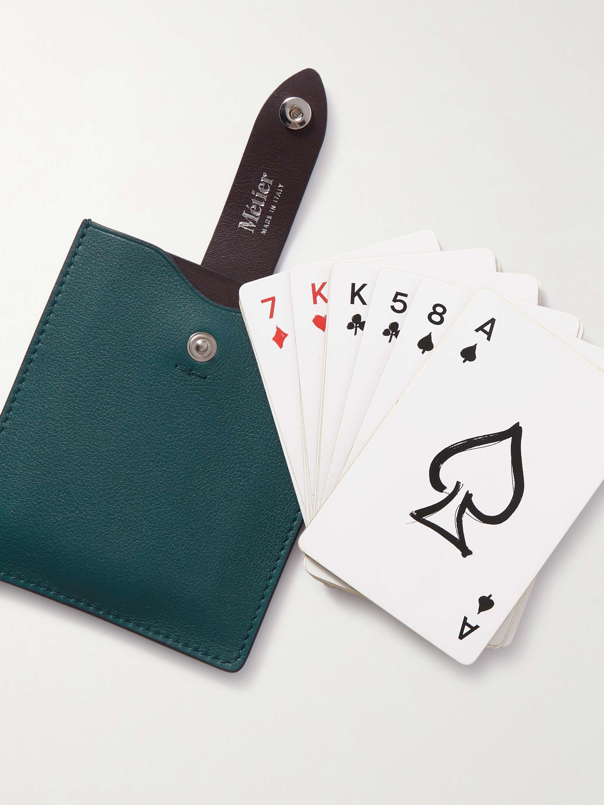 MÉTIER Full-Grain Leather Playing Cards Case