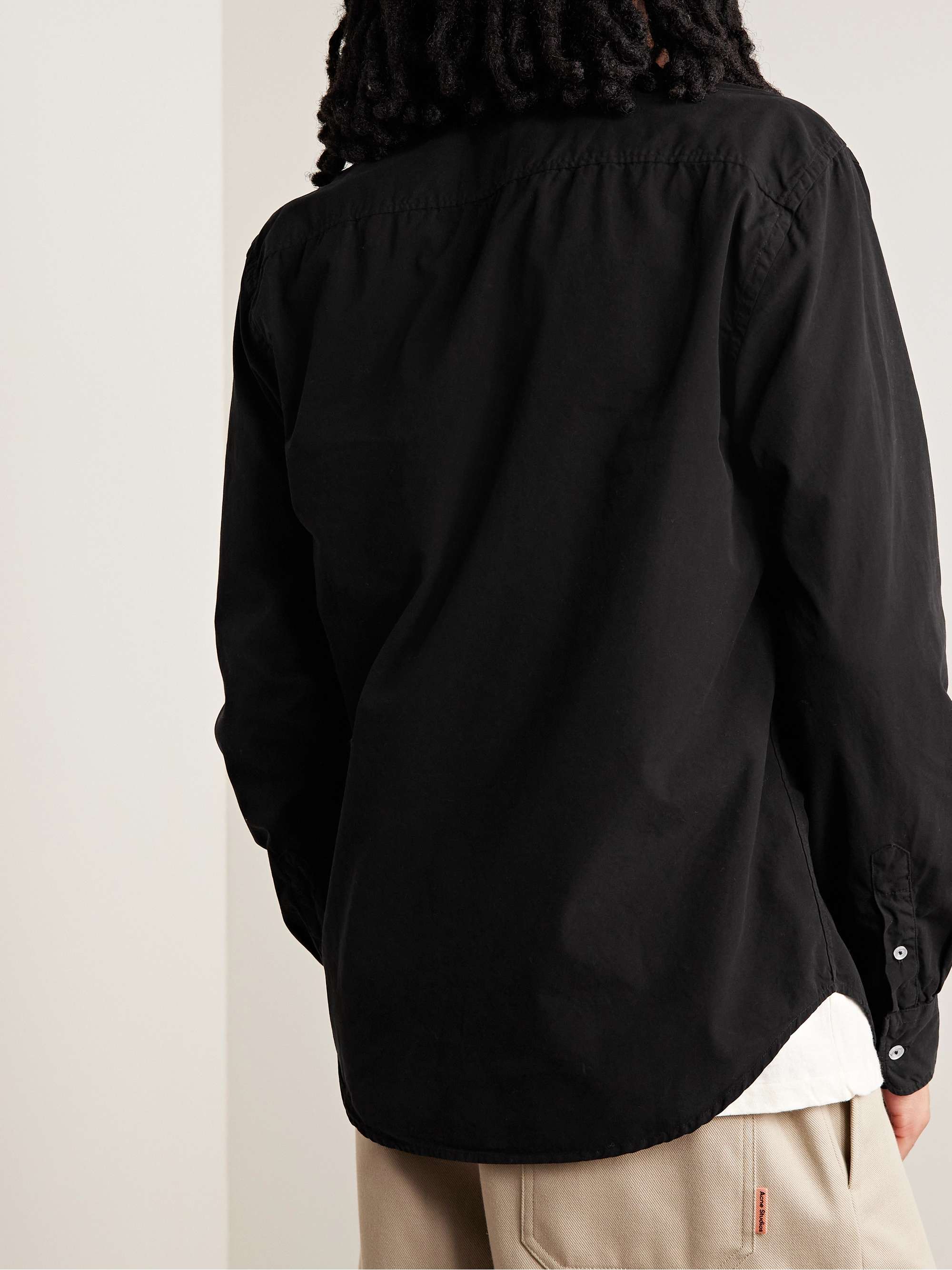SAVE KHAKI UNITED Standard Garment-Dyed Cotton-Poplin Shirt