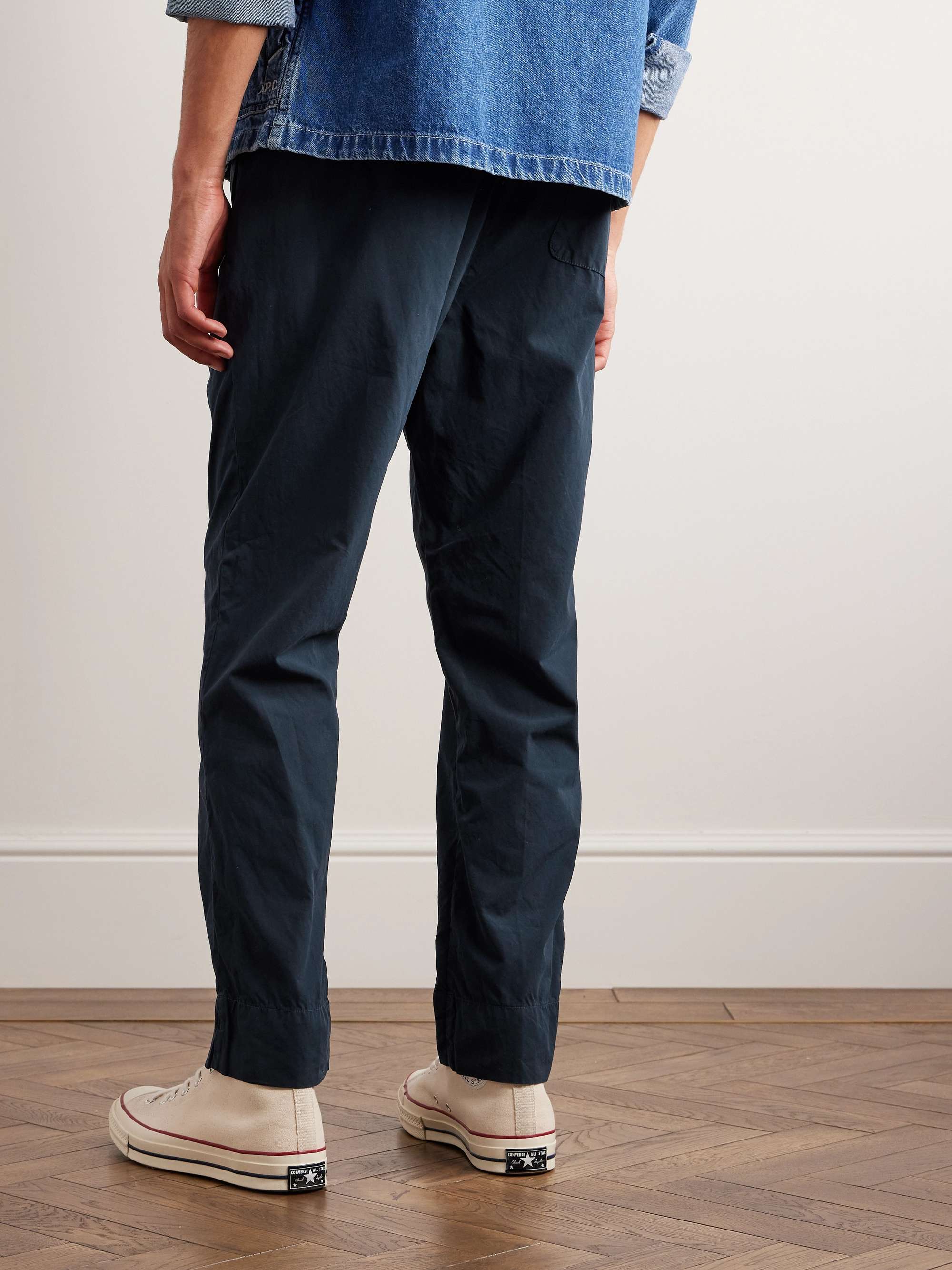 SAVE KHAKI UNITED Straight-Leg Cotton-Poplin Drawstring Chinos | MR PORTER