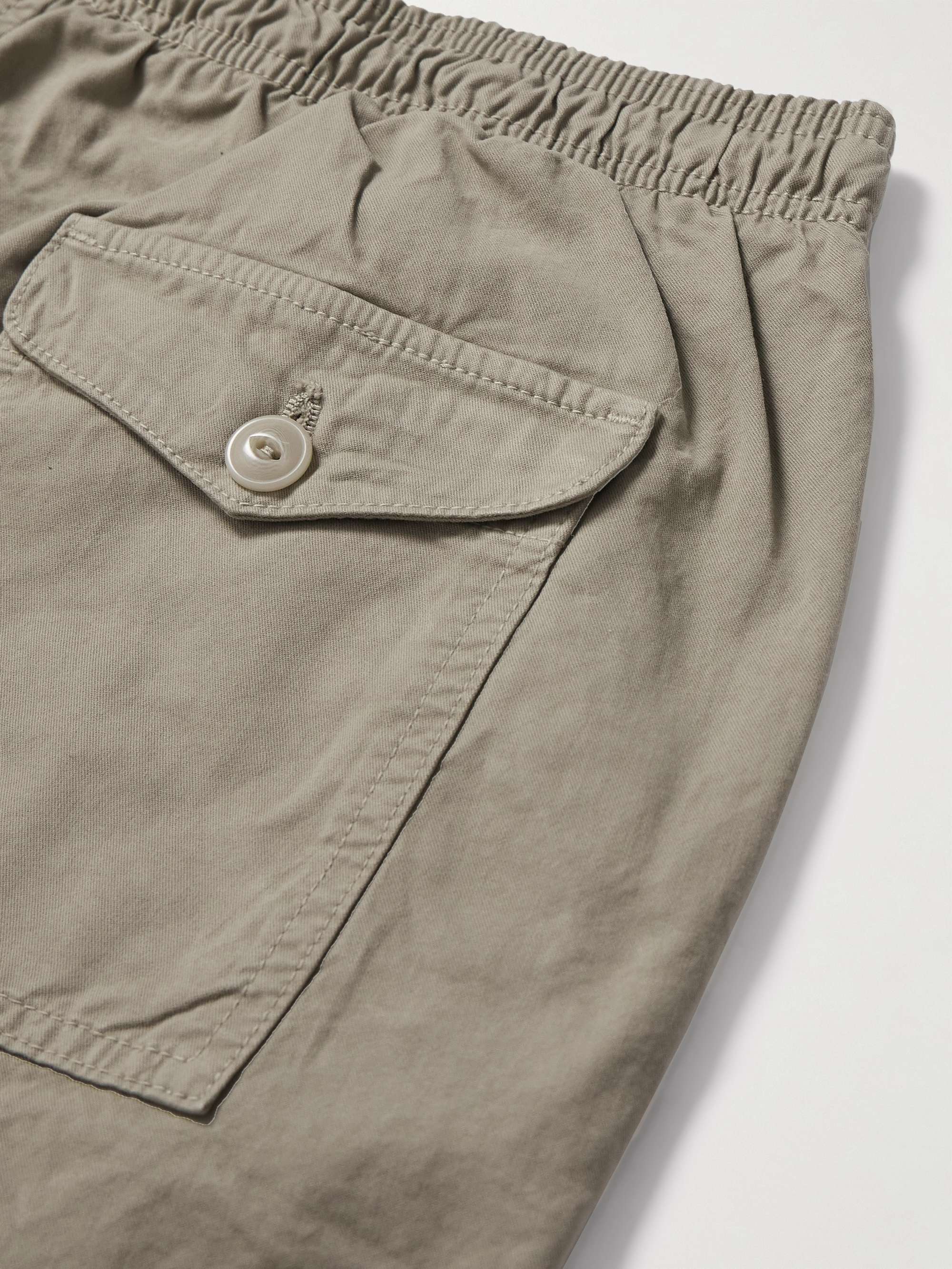 SAVE KHAKI UNITED Easy Straight-Leg Cotton-Twill Drawstring Shorts