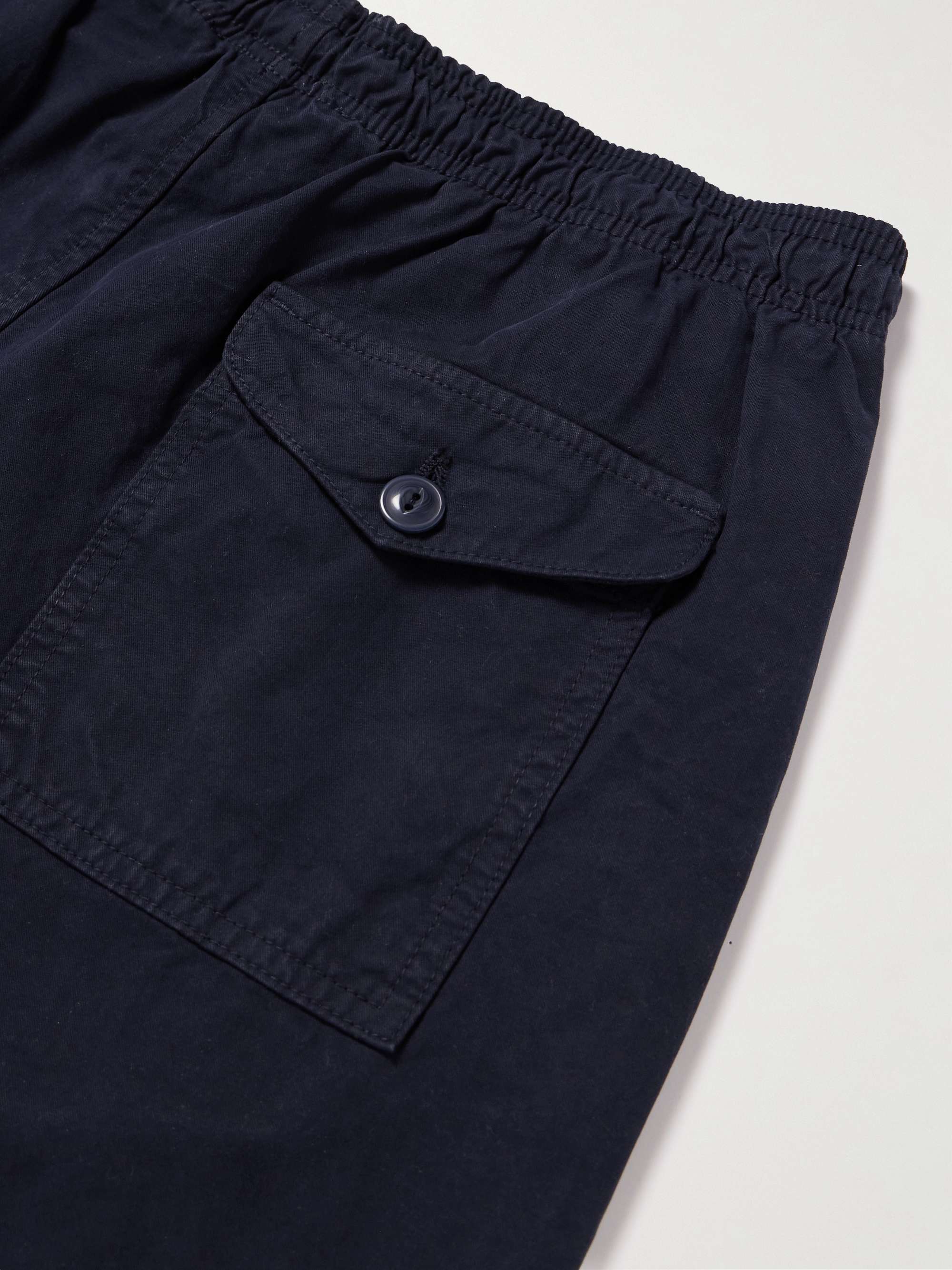 SAVE KHAKI UNITED Easy Straight-Leg Cotton-Twill Drawstring Shorts