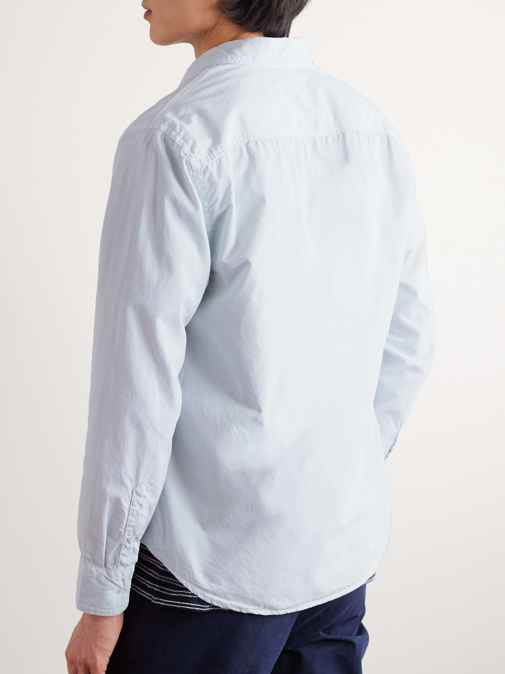 SAVE KHAKI UNITED Standard Garment-Dyed Cotton-Poplin Shirt