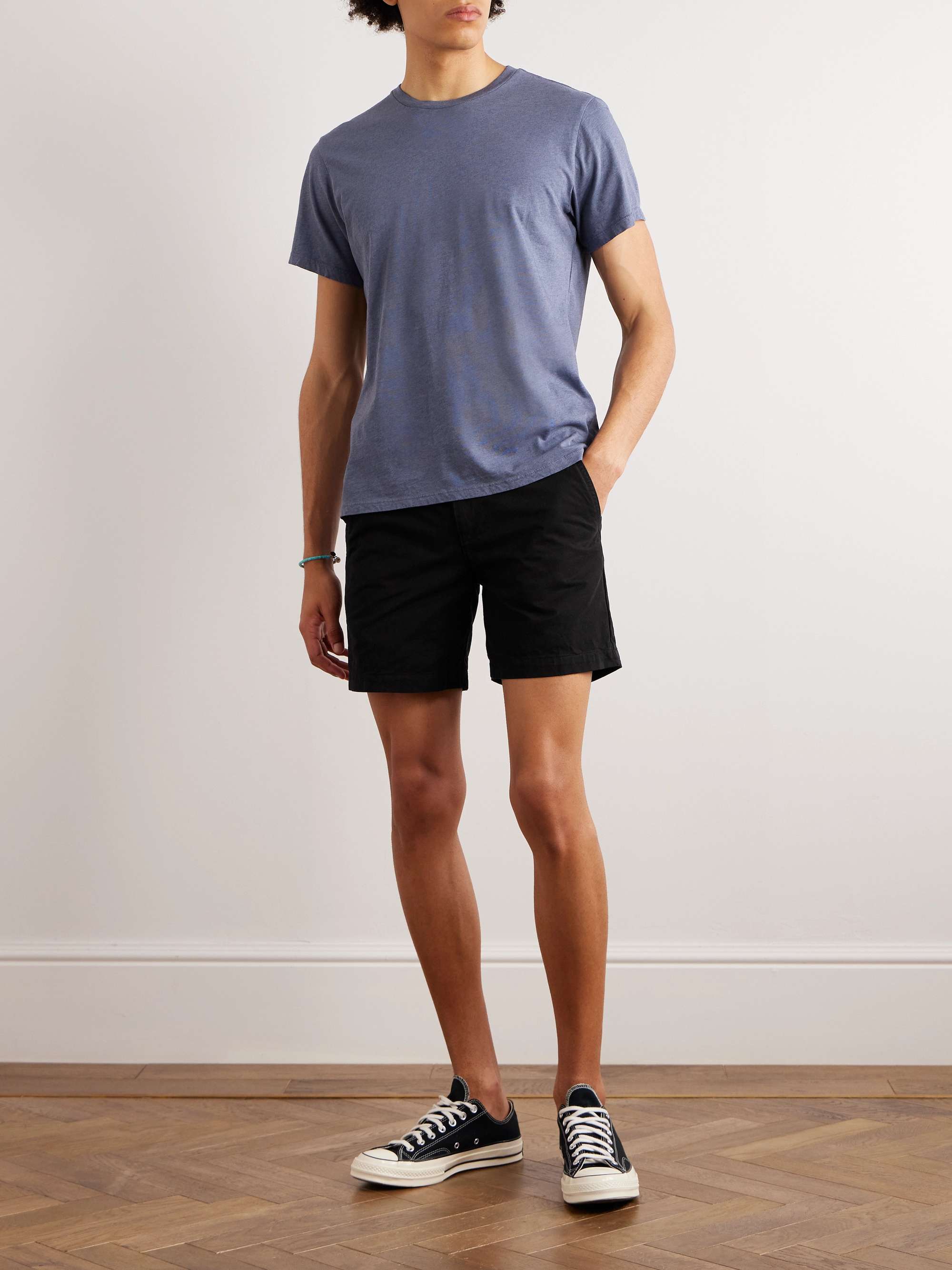 Slim Fit Cotton Twill Shorts