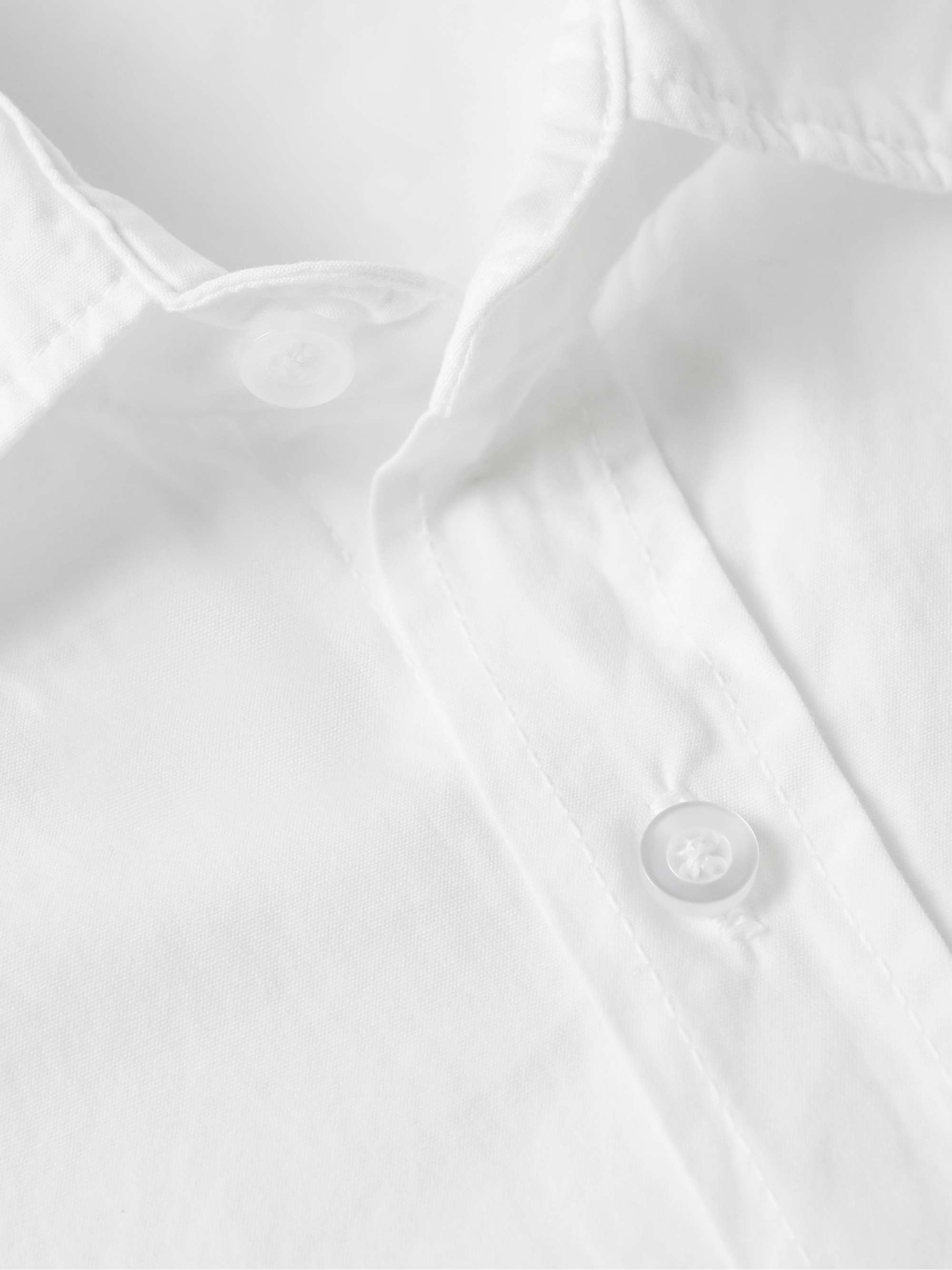 SAVE KHAKI UNITED Standard Garment-Dyed Cotton-Poplin Shirt