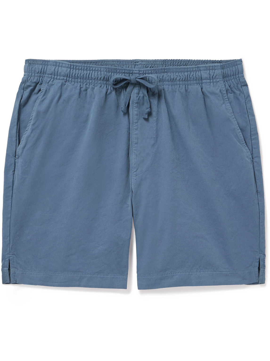 Easy Straight-Leg Cotton-Twill Drawstring Shorts