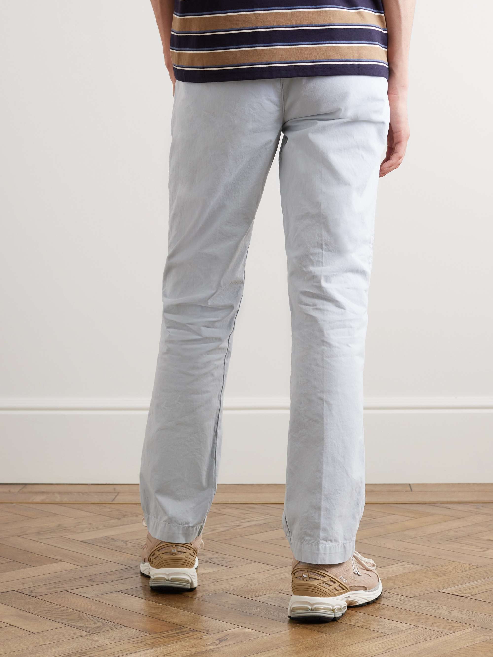 SAVE KHAKI UNITED Straight-Leg Garment-Dyed Cotton-Twill Chinos