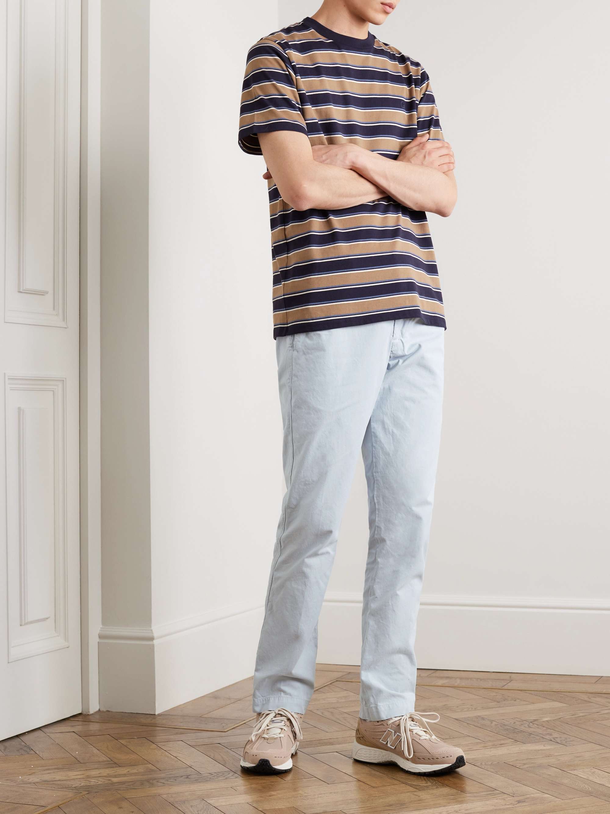 SAVE KHAKI UNITED Straight-Leg Garment-Dyed Cotton-Twill Chinos